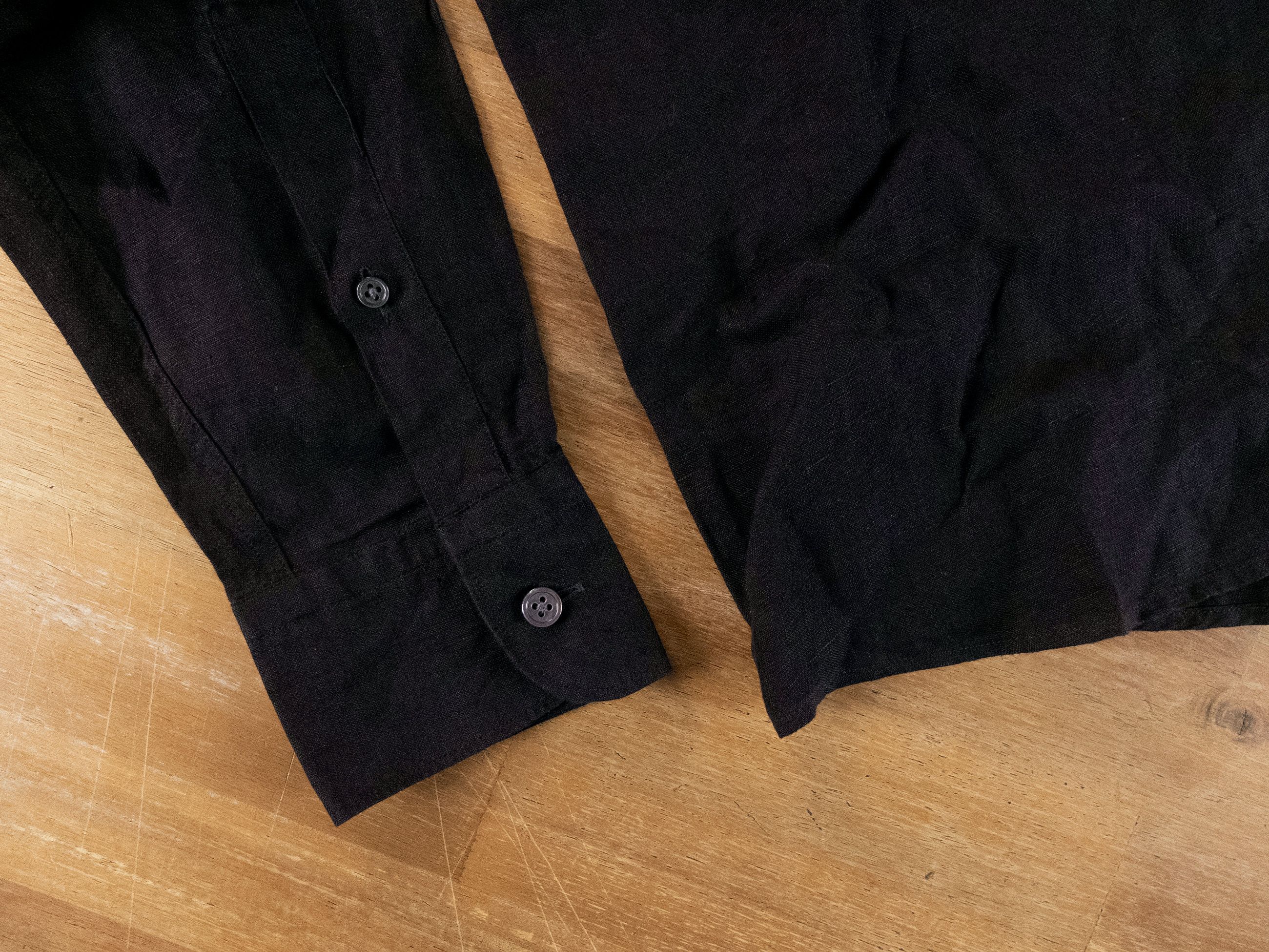 Ermenegildo Zegna ZEGNA 2025 Collection black linen shirt Size Medium Size US M / EU 48-50 / 2 - 7 Thumbnail