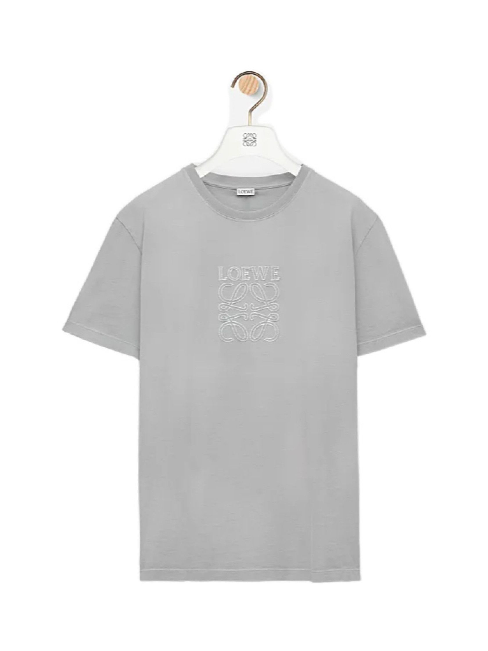 Loewe Loewe Anagram-Embroidered Crew Neck T-Shirt Size US L / EU 52-54 / 3 - 1 Thumbnail