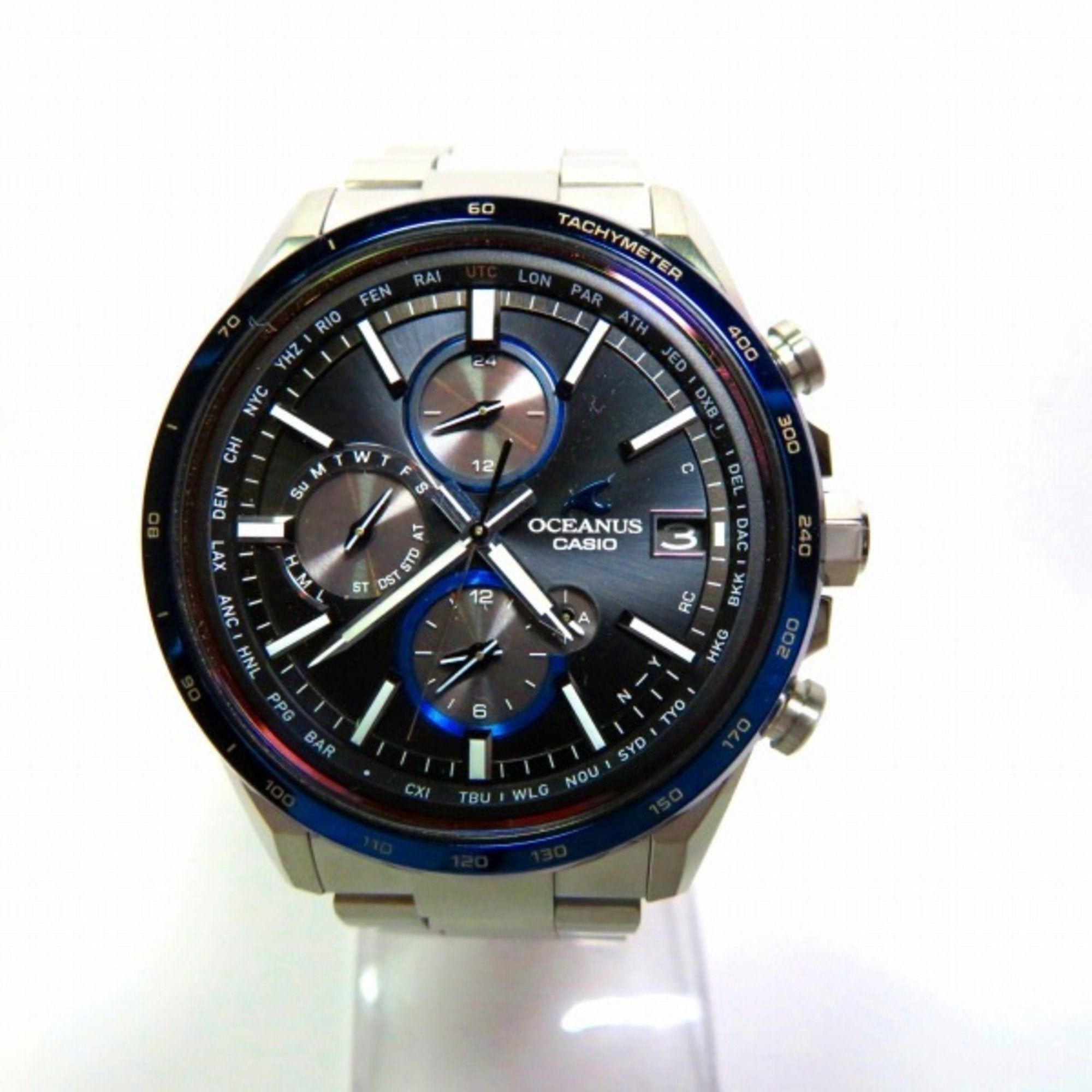 image of Casio Oceanus Ocw-T4000D-1Ajf Radio Solar Watch Men's in Tan