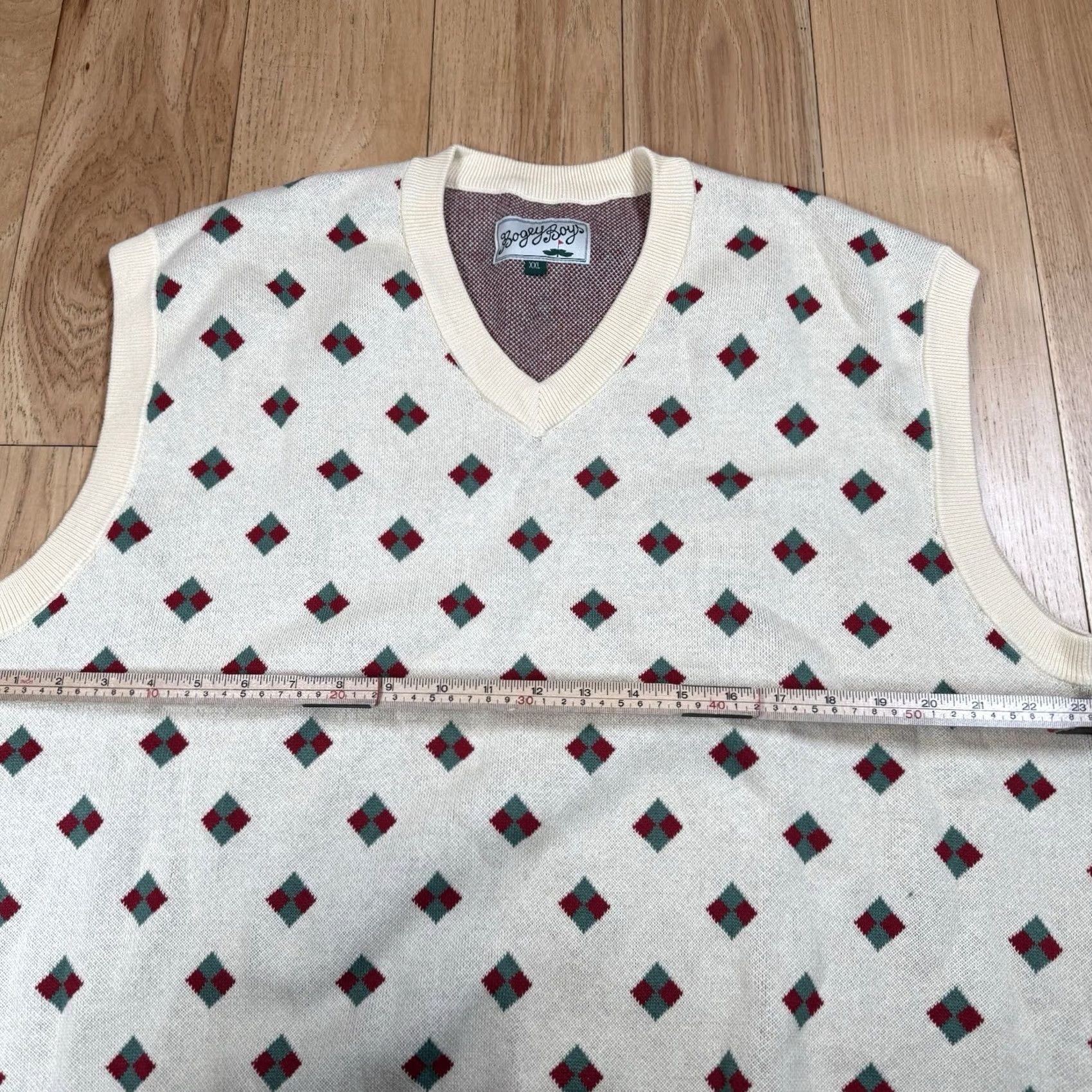 Vintage Bogey Boys Sweater Vest Mens 2XL Yellow Diamond Golf NWOT Size US XXL / EU 58 / 5 - 6 Thumbnail