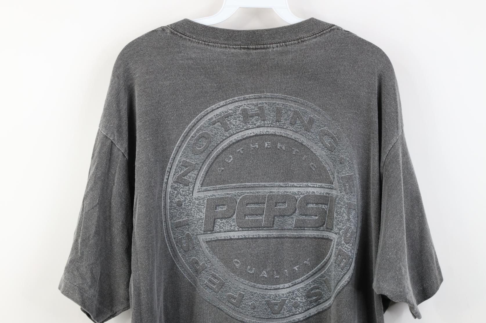 Vintage Vintage 90s Pepsi Co Stonewashed Short Sleeve T-Shirt USA Size US L / EU 52-54 / 3 - 14 Thumbnail