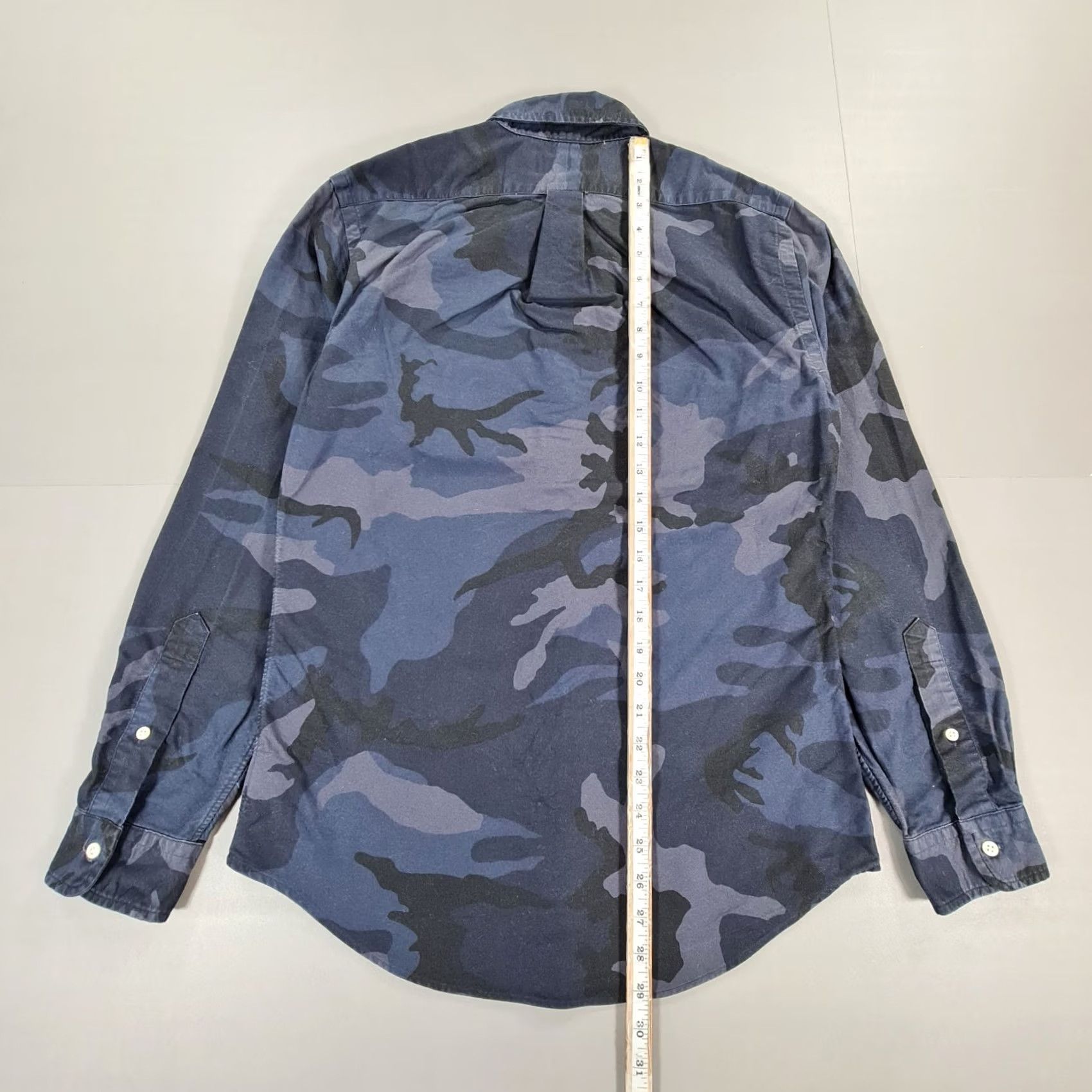 Polo Ralph Lauren Polo Ralph Lauren Mens Shirt Slim Fit Button-Down Camouflage Army Cotton Blue S Size US S / EU 44-46 / 1 - 7 Thumbnail