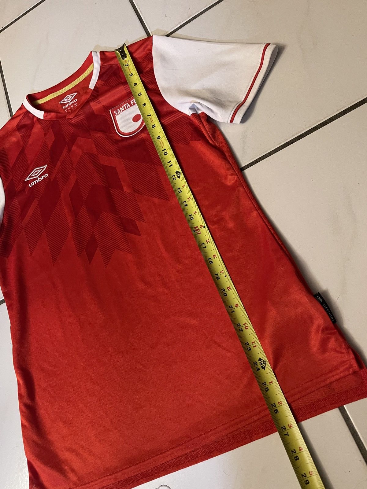 Umbro Independiente Santa Fe 2020 Umbro Home Soccer Jersey Small Size US S / EU 44-46 / 1 - 4 Thumbnail