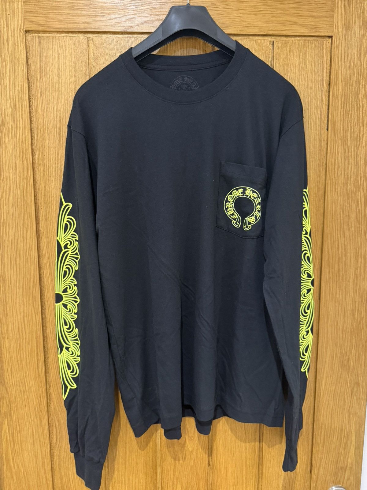 Chrome Hearts Crazy Faded Vintage 90s Chrome Hearts Floral LS Tee