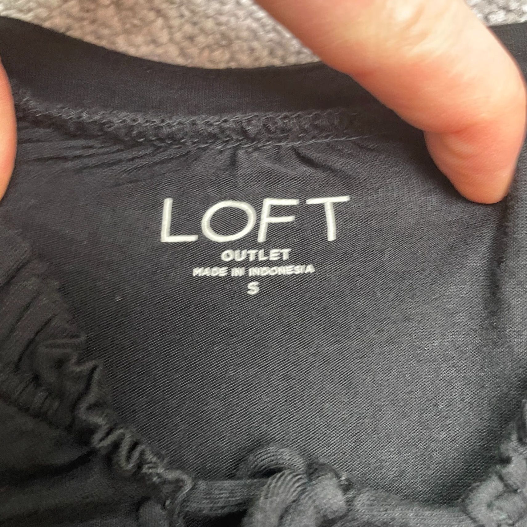 Loft Loft Tank Top Womens S Black Neck Tie Sleeveless Stretch Basic Casual Size S / US 4 / IT 40 - 4 Thumbnail