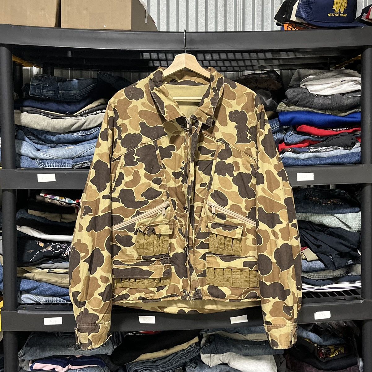 Columbia VINTAGE 90s COLUMBIA DUCK CAMO GORP OUTDOOR BOMBER JACKET Size US L / EU 52-54 / 3 - 1 Thumbnail