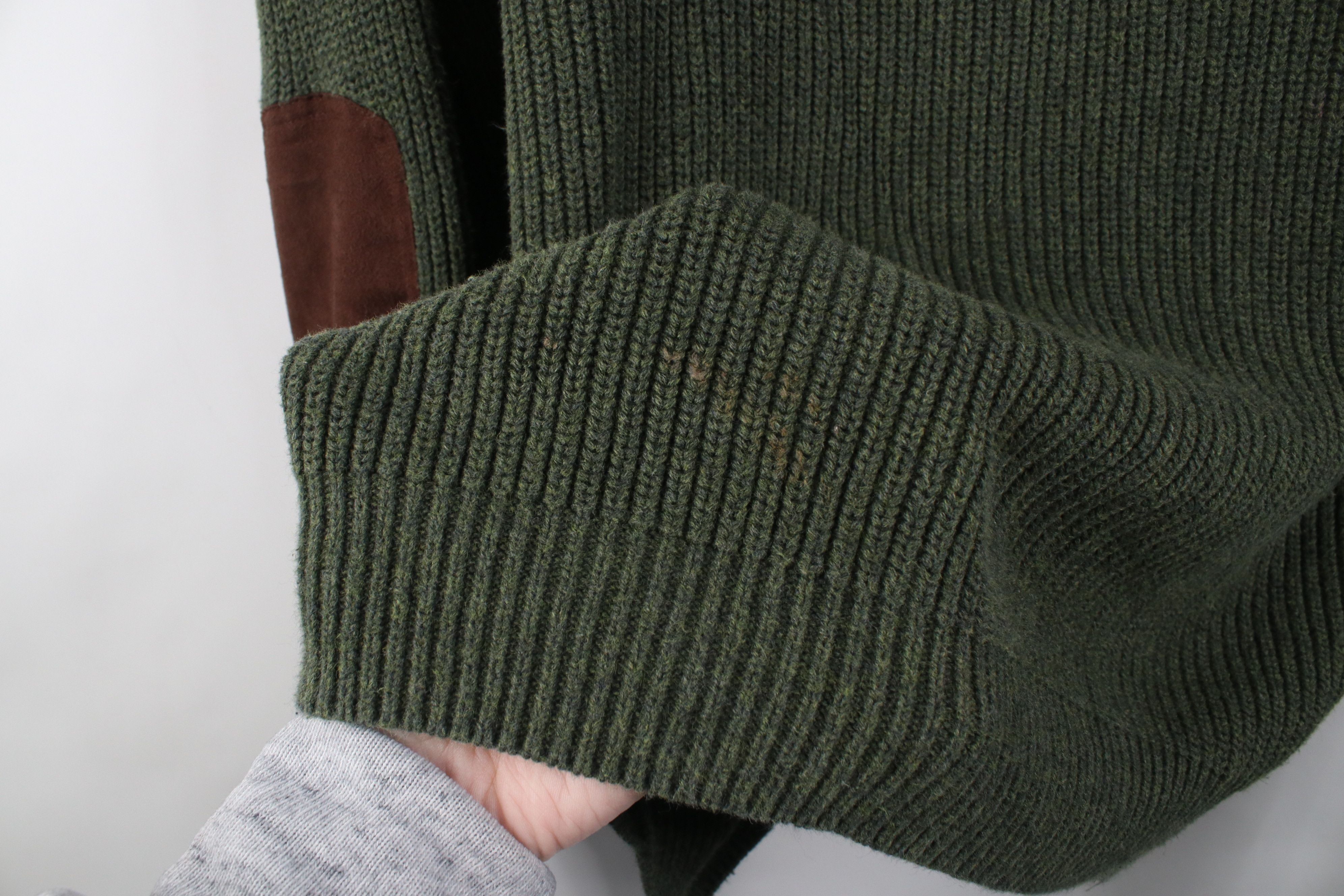 Cabelas Vintage Cabelas Knit Elbow Patch Shooting Henley Sweater Size US XL / EU 56 / 4 - 4 Thumbnail