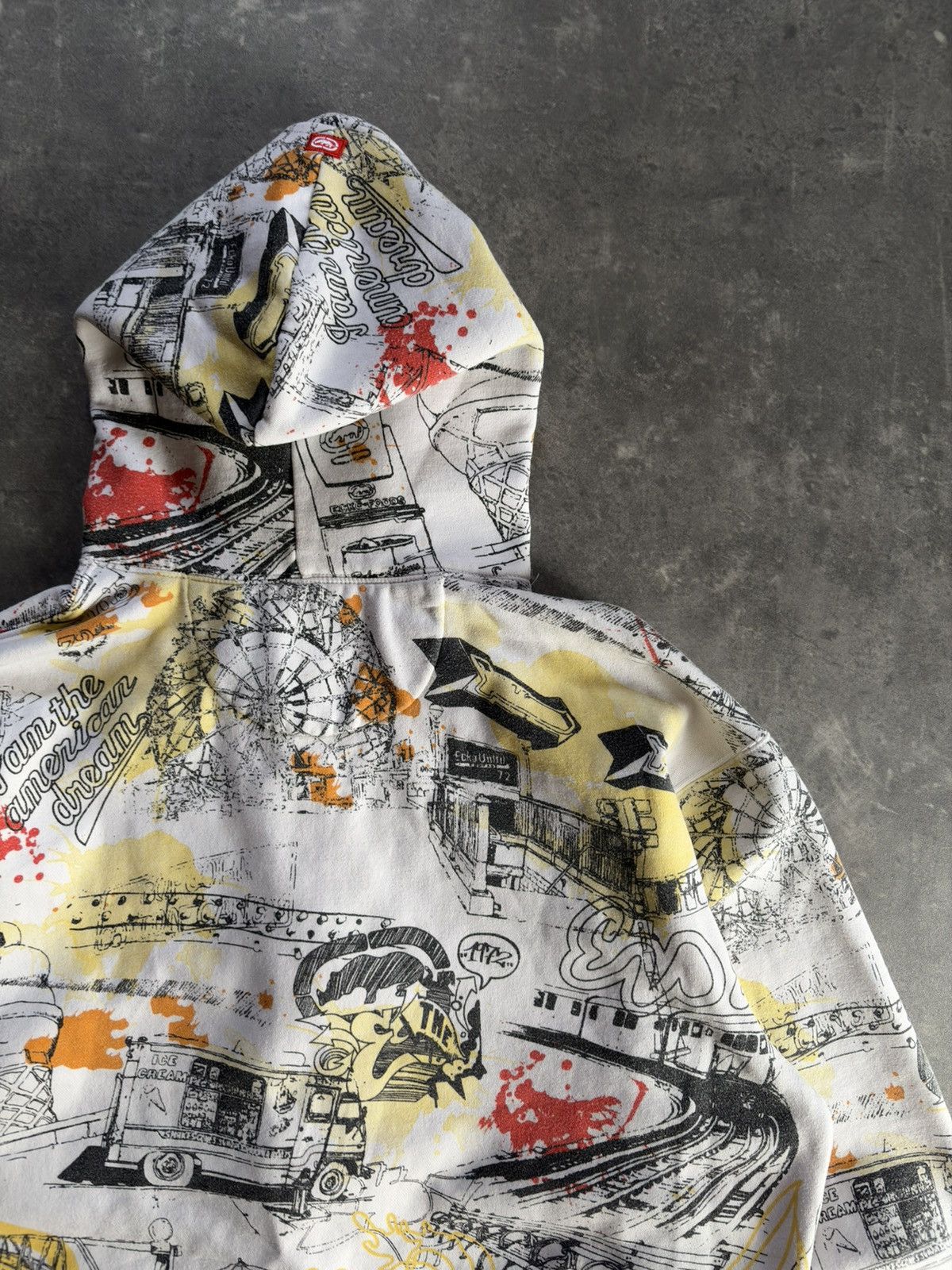 Ecko Unltd. Ecko Unltd Grafitti AOP Printed Baggy Zip Hoodie XL Size US XL / EU 56 / 4 - 11 Thumbnail