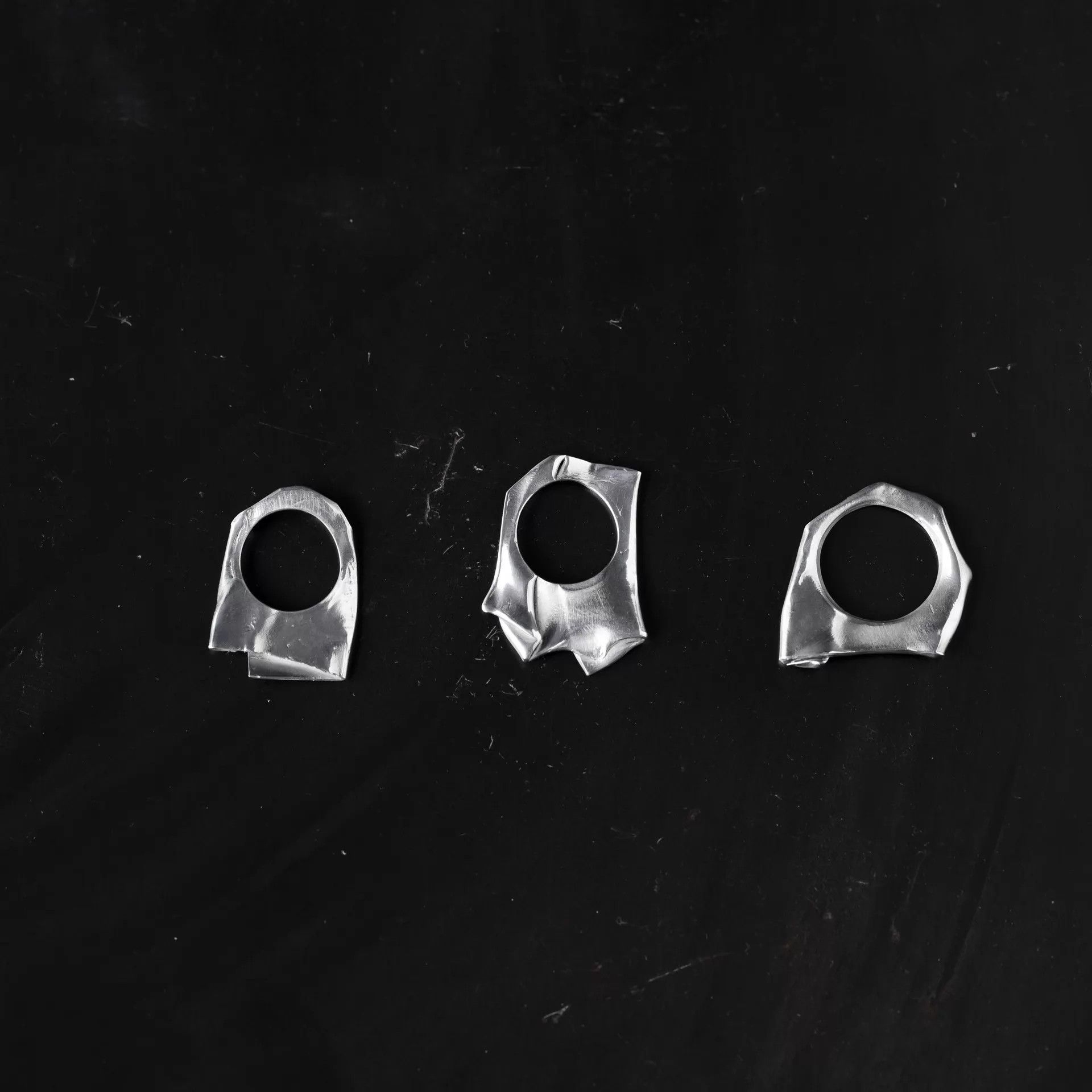 DETAJ Detaj Pleated Mirror-Polished Silver Necklace 4pcs 72cm Size ONE SIZE - 6 Thumbnail