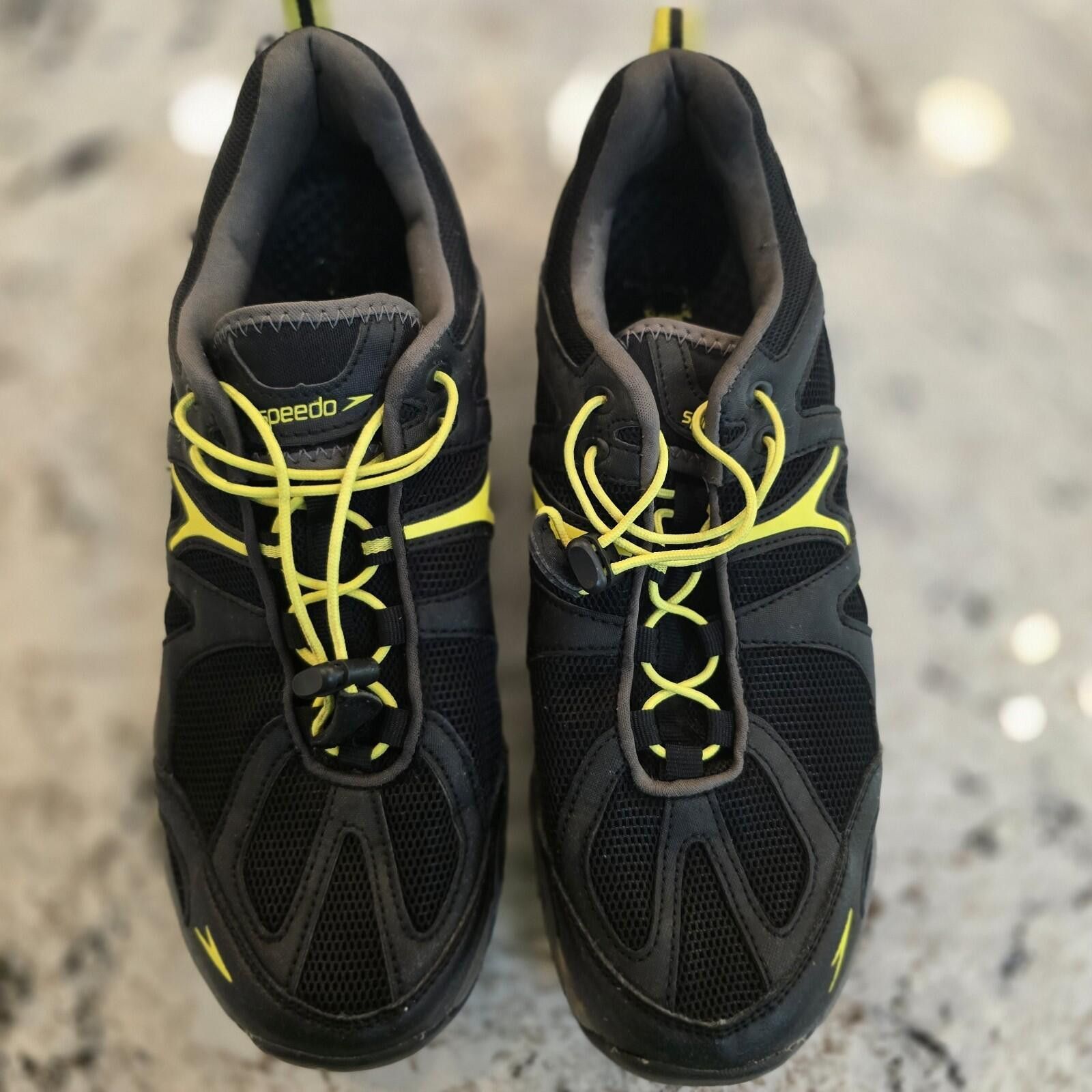 Speedo Speedo Black Gray Yellow Hydro Running Shoes Mens Size 11 Size US 11 / EU 44 - 1 Thumbnail