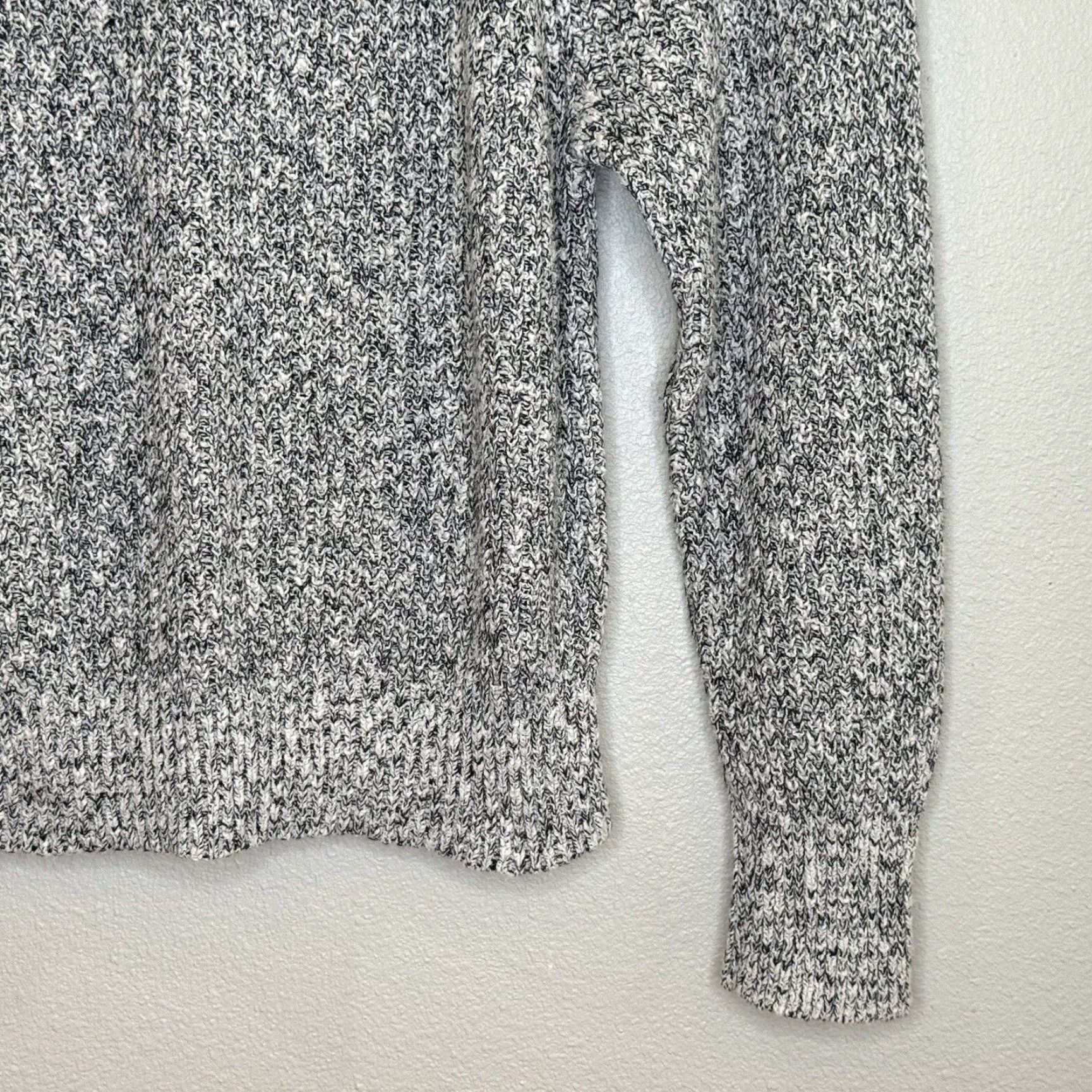 Free People Free People Sweater Pullover Long Sleeve White Black Cotton Blend Knit Sz Large Size L / US 10 / IT 46 - 4 Thumbnail