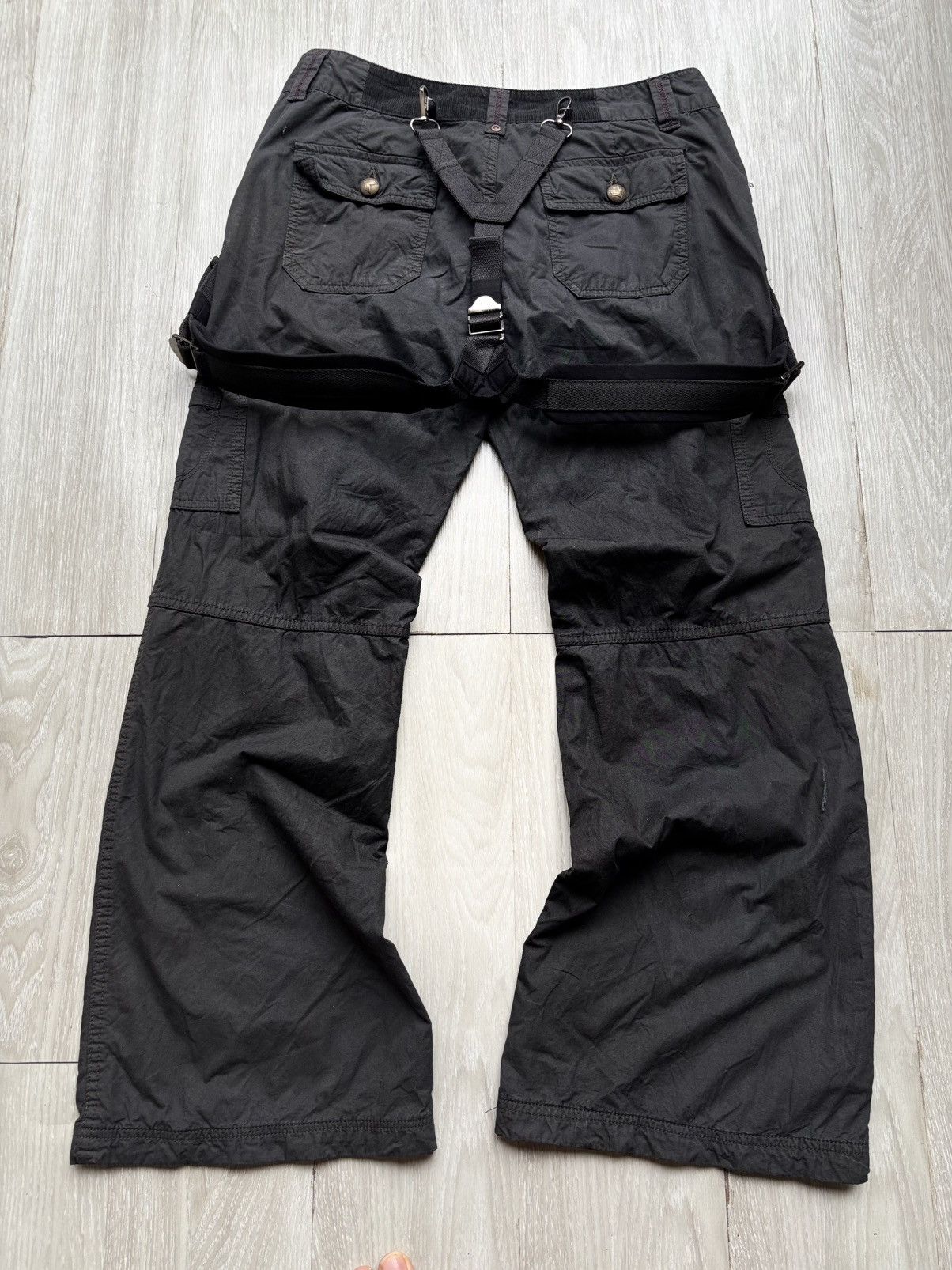 Japanese Brand VERTGARMENTS lace up flare pants Size US 30 / EU 46 - 3 Thumbnail