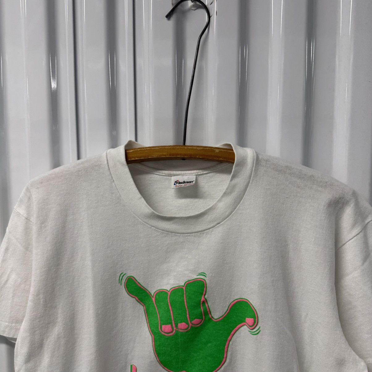 Japanese Brand × Vintage RARE Vintage Hang Loose Surfing Hawaii Tee Size US L / EU 52-54 / 3 - 3 Thumbnail