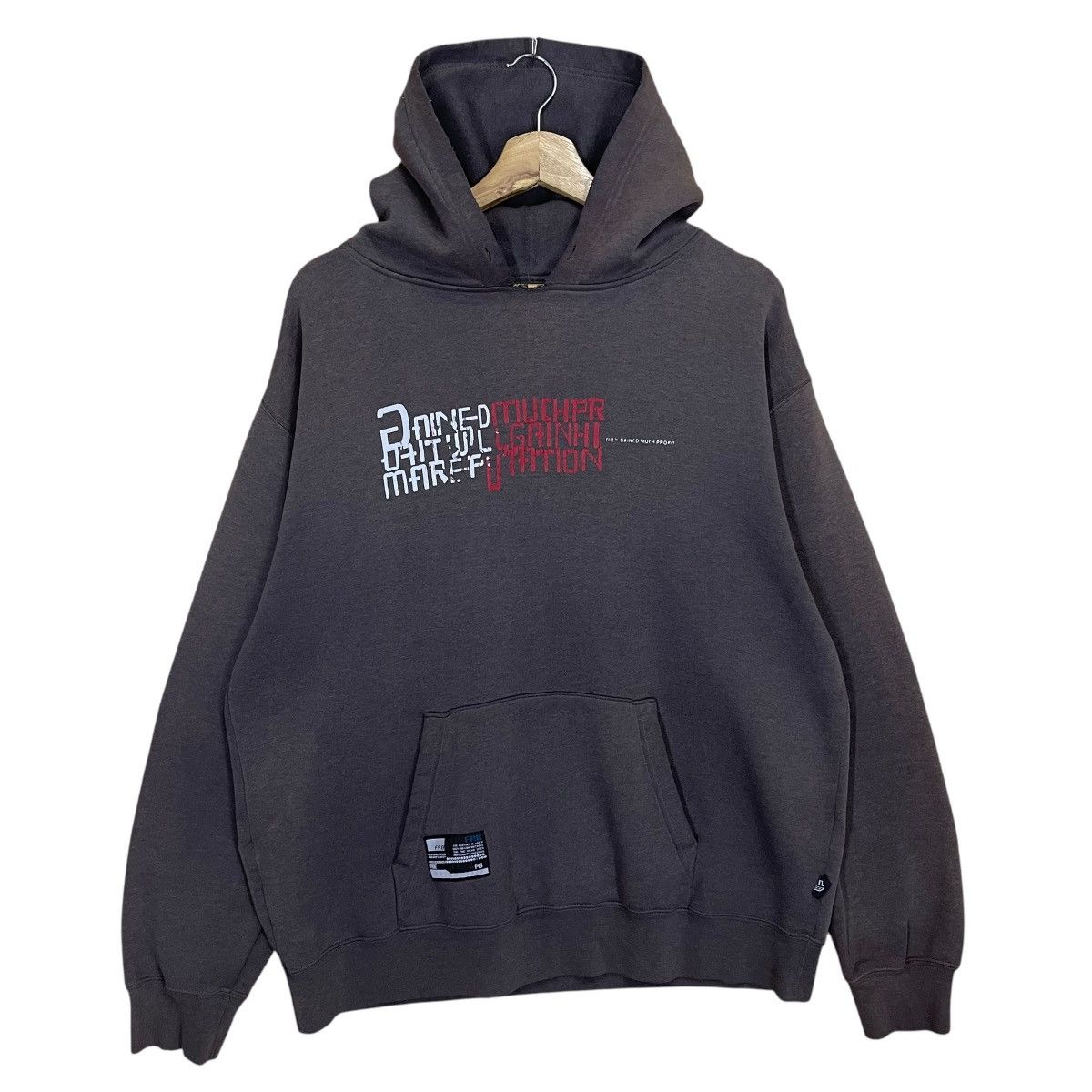 FRBE SKATE BRAND PULLOVER HOODIE SIZE L