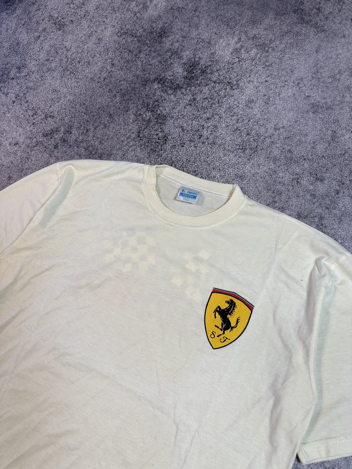 Ferrari × Vintage Vintage Racing Ferrari T-shirt Logo Streetwear Made In USA L Size US L / EU 52-54 / 3 - 4 Thumbnail
