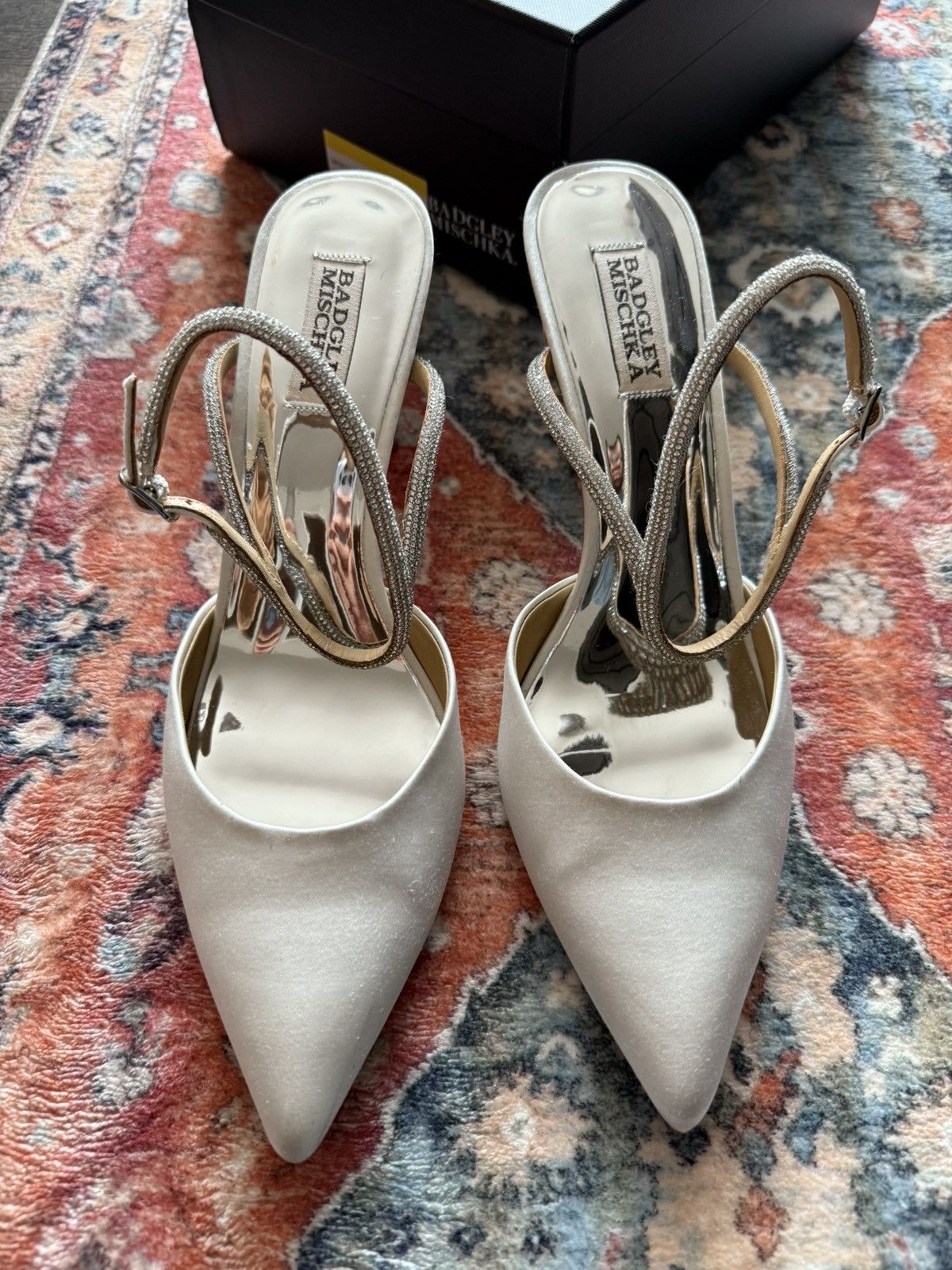 Badgley Mischka Badgley Mischka Kamilah Heels Size US 9.5 / IT 39.5 - 4 Thumbnail