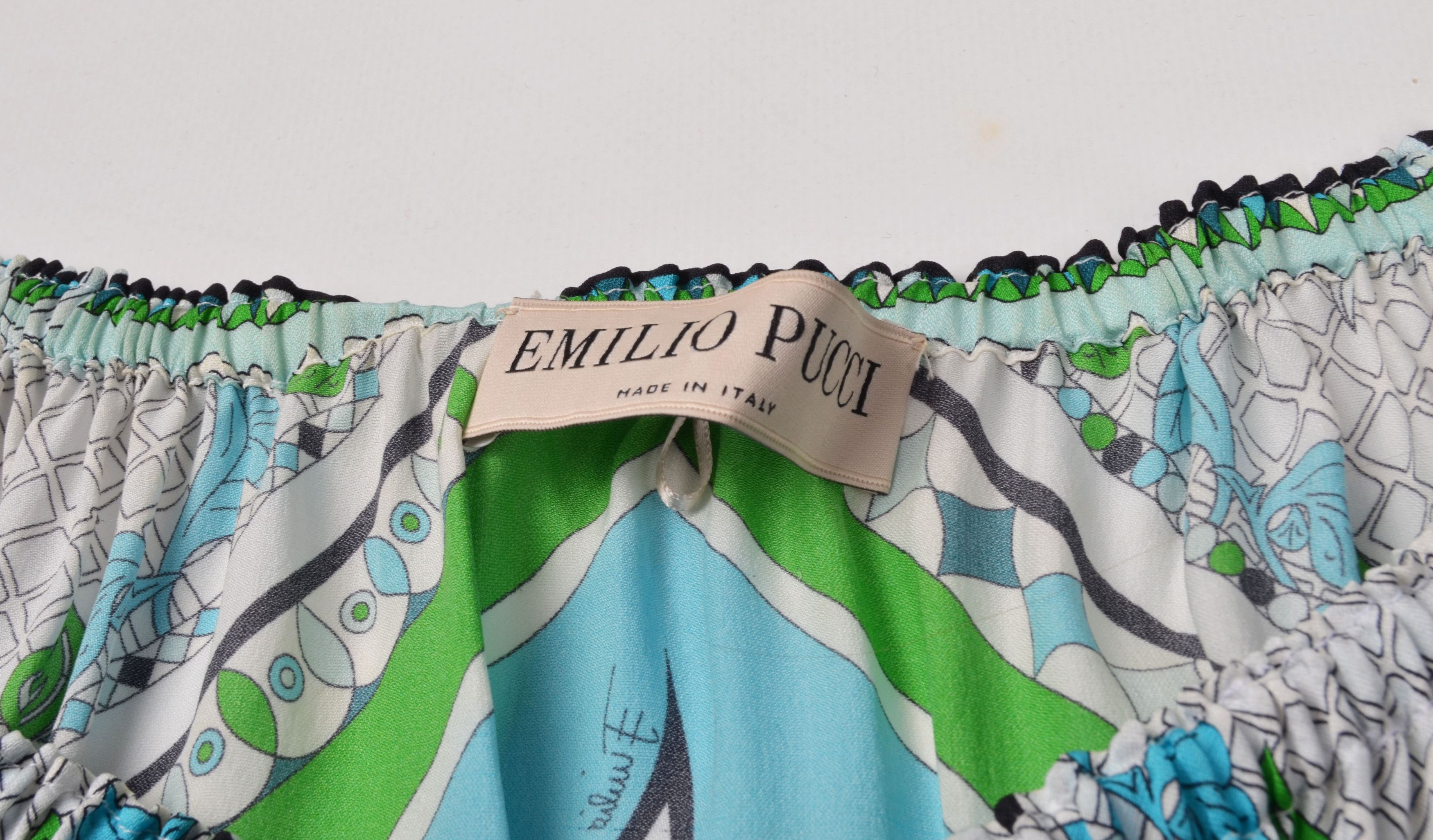 Designer Gorgeous Emilio Pucci Boho Silk Long Sleeve Flared Dress Size M / US 6-8 / IT 42-44 - 10 Thumbnail