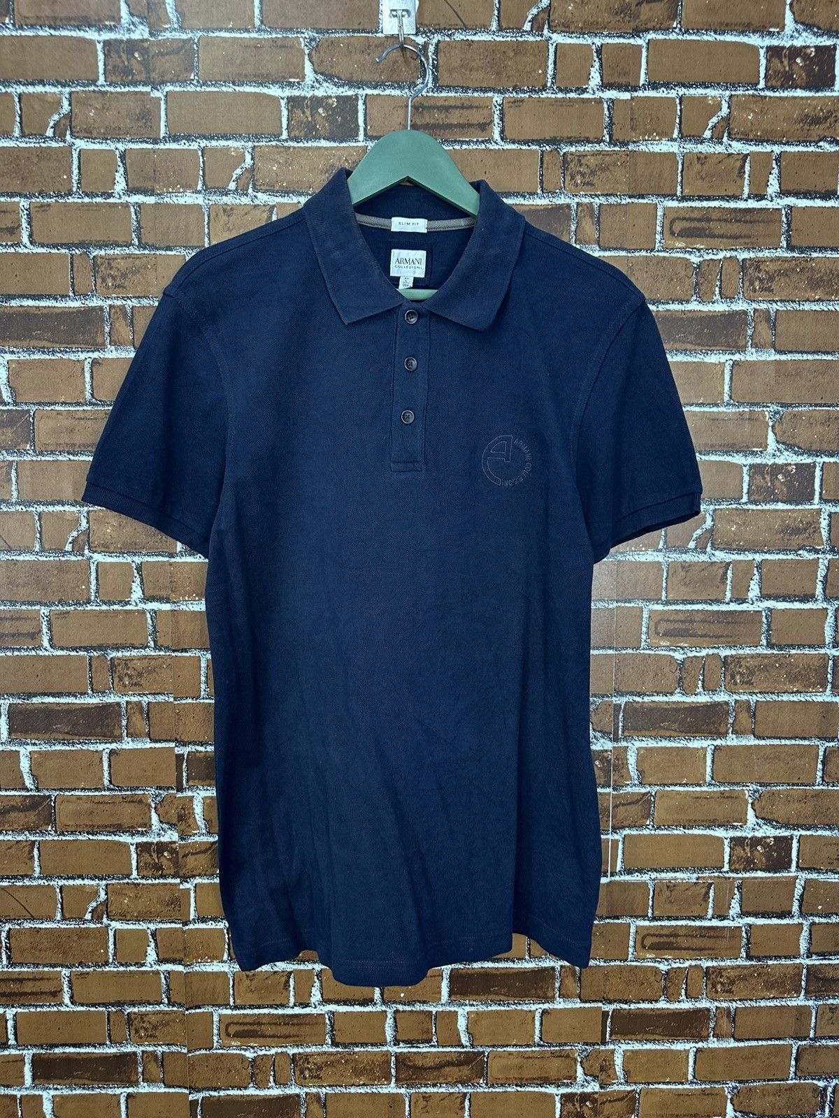 Armani Collezioni Armani Collezioni Slim Fit Polo Tee A1025 Size US M / EU 48-50 / 2 - 1 Thumbnail