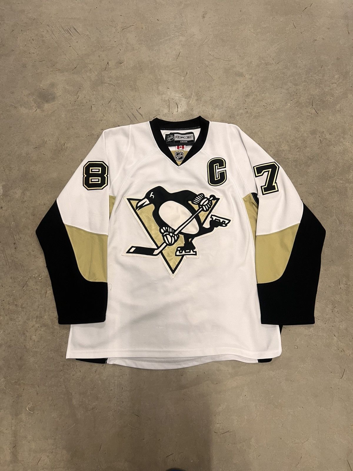 Y2K NHL Reebok Sidney Crosby Pittsburgh Penguins away jersey