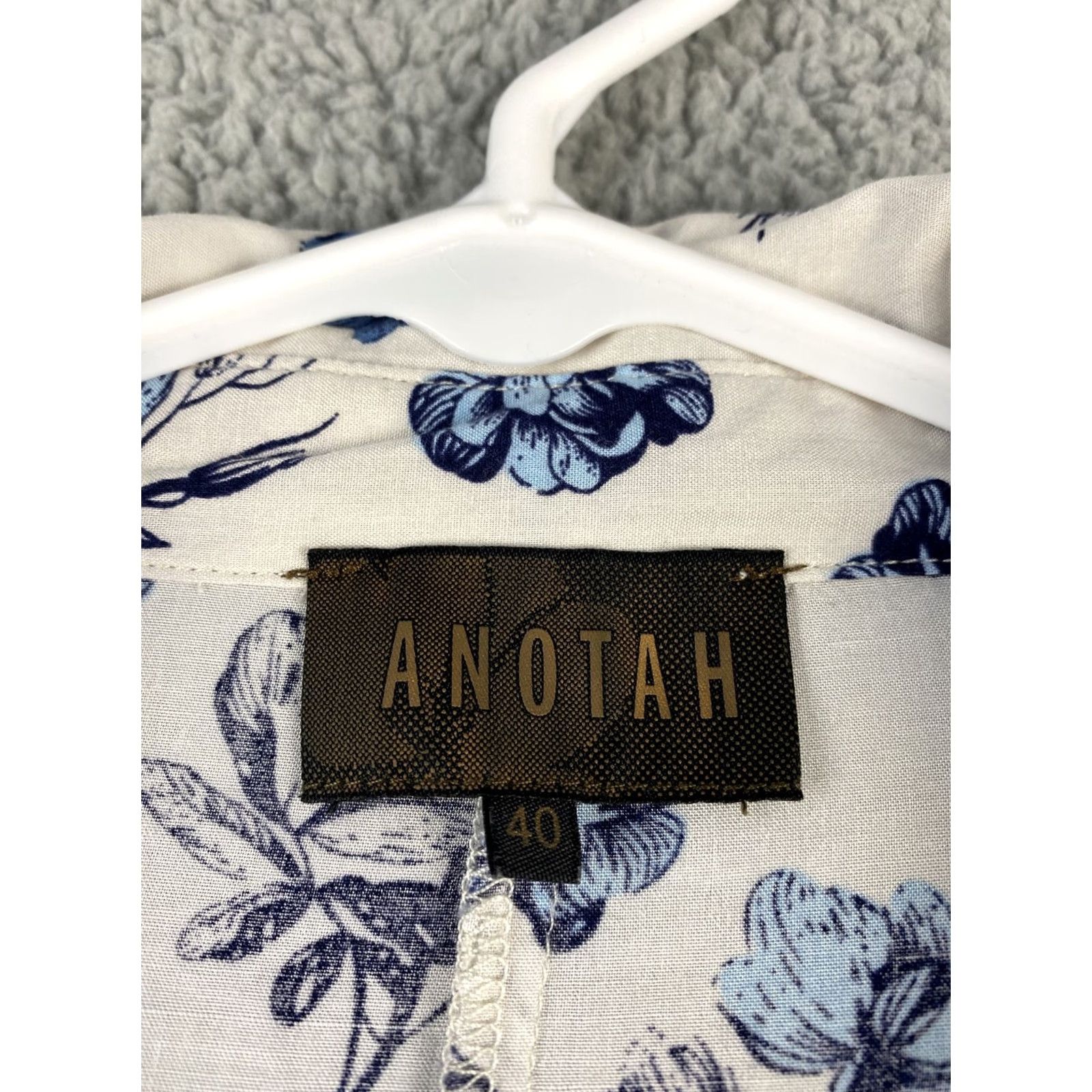 Vintage VINTAGE Anotah Women Floral T-Shirt Plus Size Casual Loose Blouse Summer 34-34 Womens Size XL / US 12-14 / IT 48-50 - 4 Thumbnail