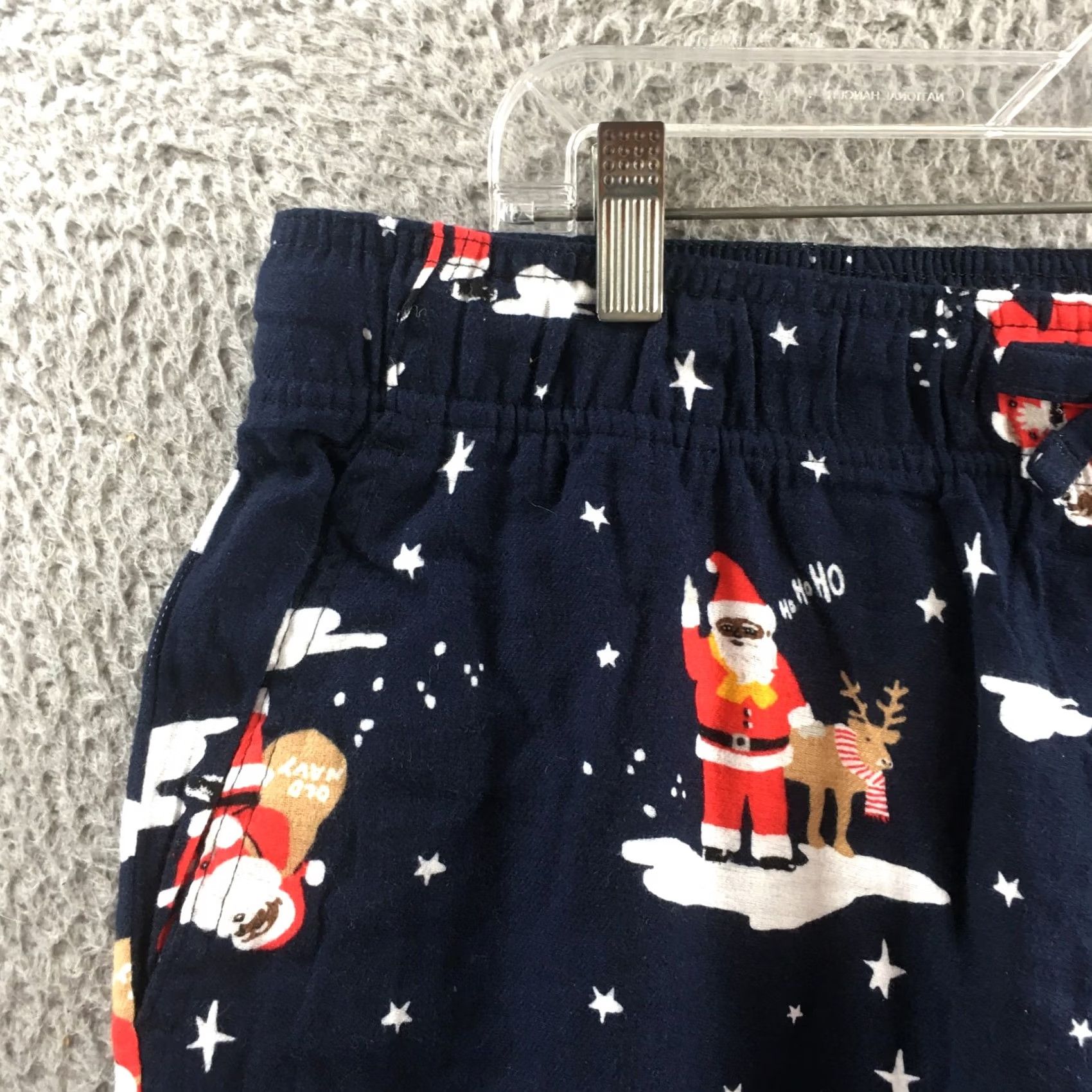 Old Navy Old Navy Sleepwear Pants Mens XL Tall Blue Santa Print Cotton Elastic Waist NEW Size US 36 / EU 52 - 3 Thumbnail