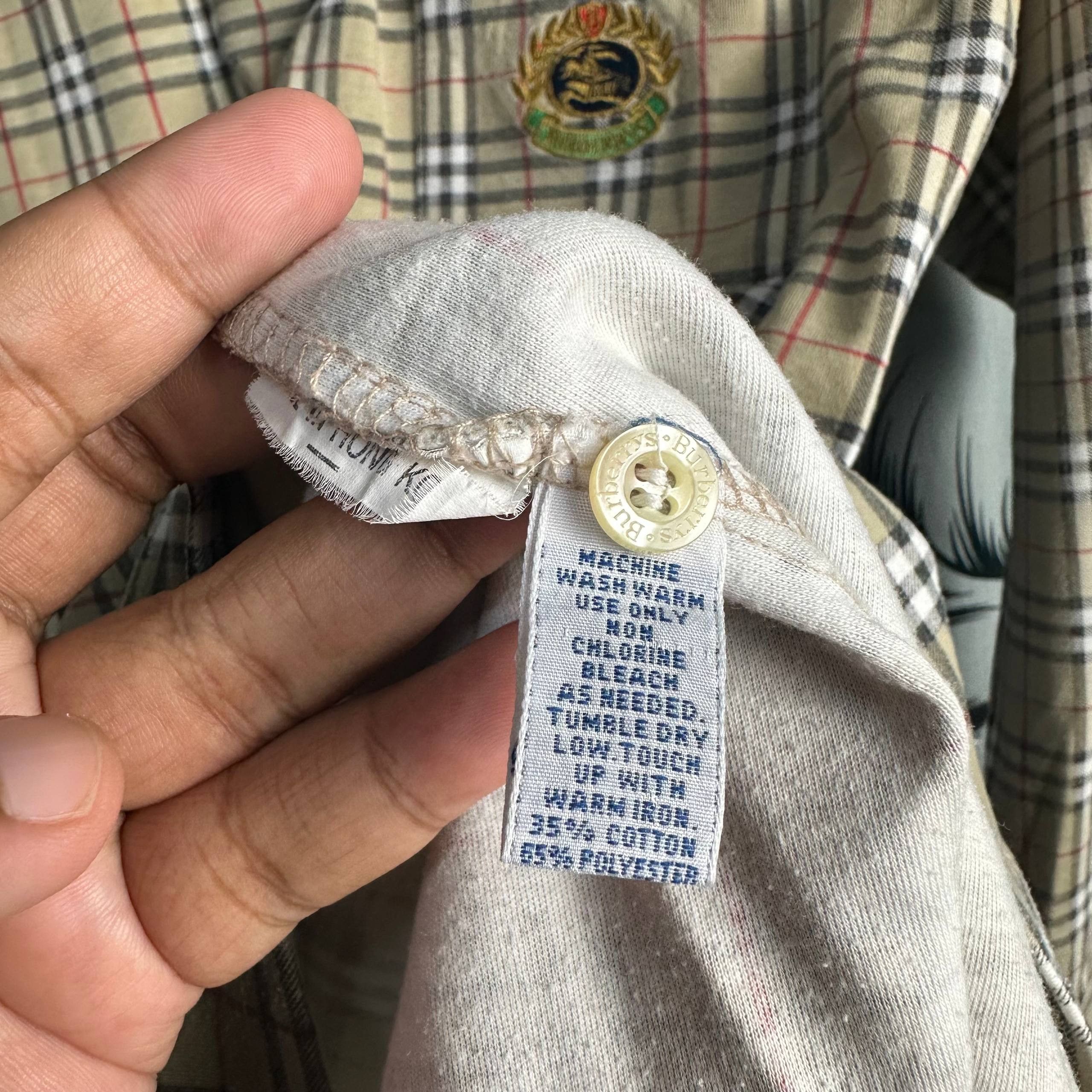 Burberry Vintage Burberry Nova Check Polo Shirt Size US L / EU 52-54 / 3 - 10 Thumbnail
