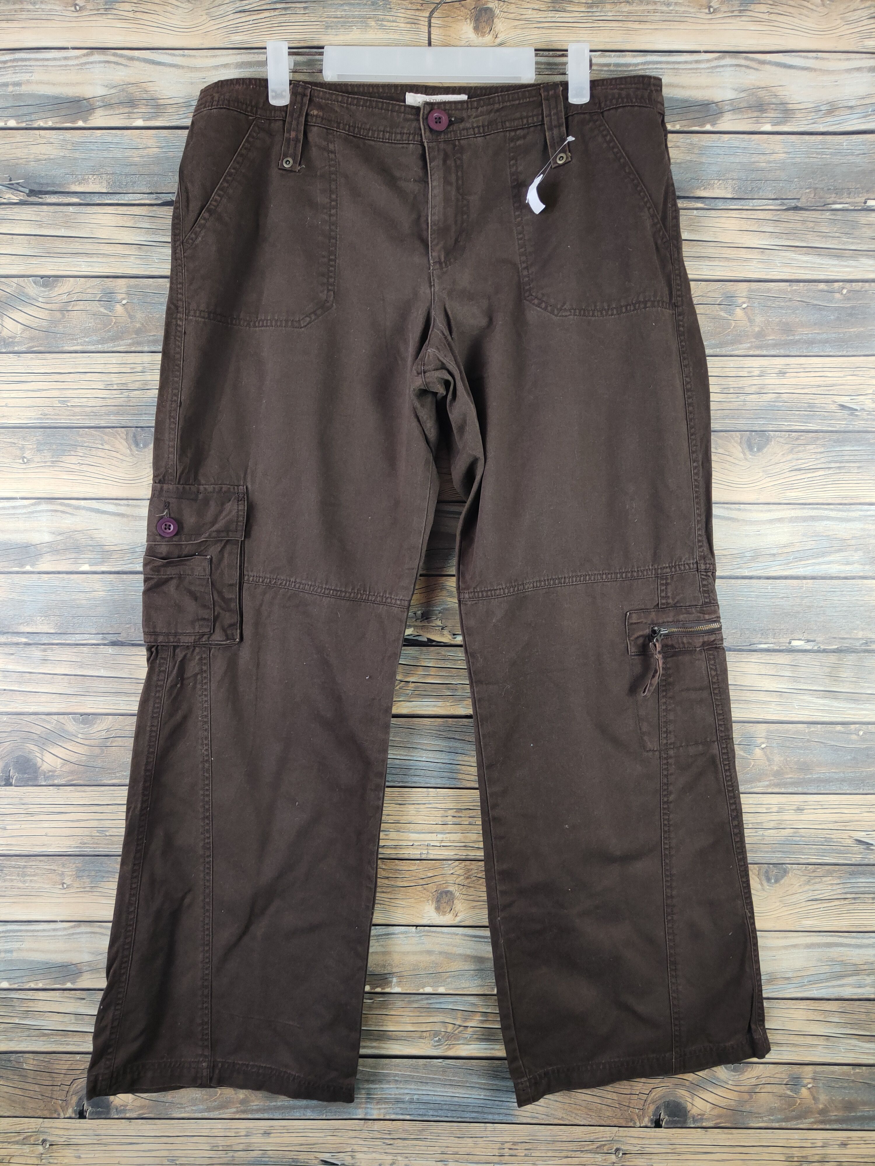 Other DL Natural Reflections Brown Multipocket Cargo Pants #943 Size 36" / US 14 / IT 50 - 1 Thumbnail