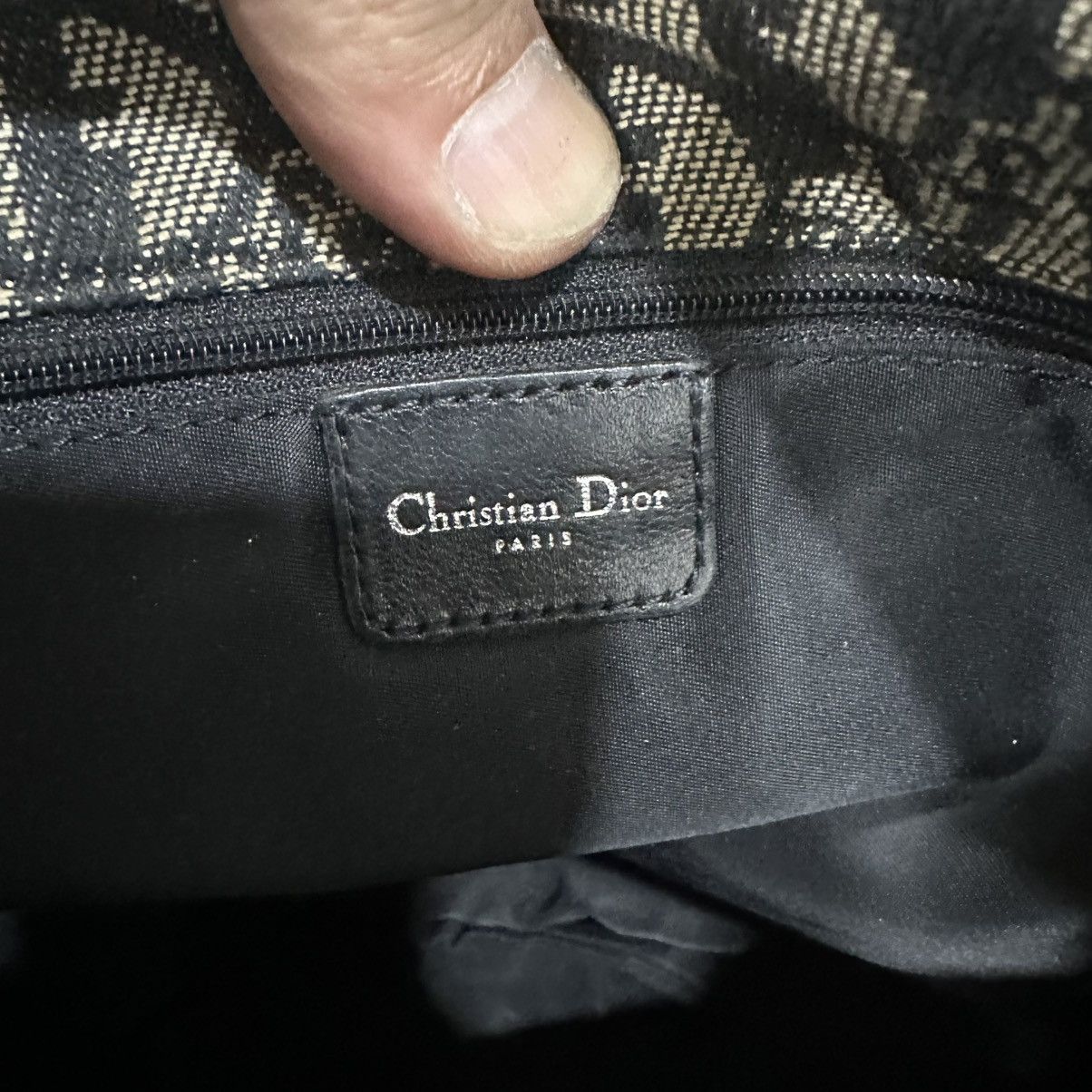 Dior CHRISTIAN DIOR OBLIQUE CANVAS MESSENGER CD BIG LOGO BAG Size ONE SIZE - 11 Thumbnail