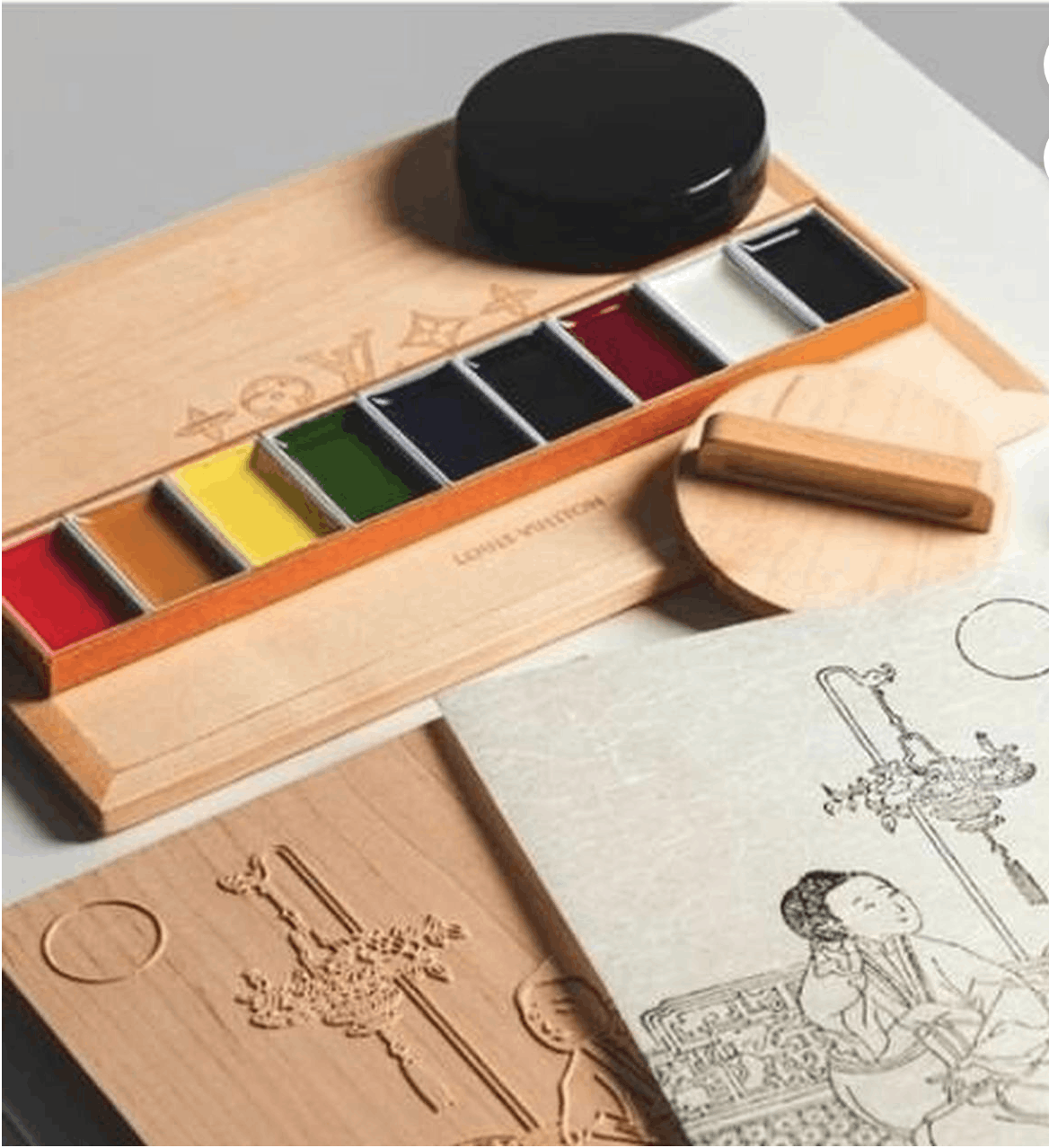 Louis Vuitton Brand new Louis Vuitton LV Chinese painting set wooden box Size ONE SIZE - 1 Thumbnail