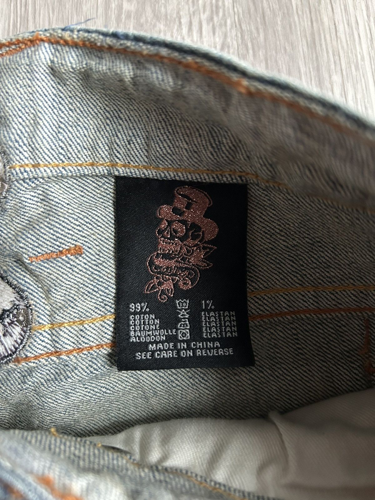 Ed Hardy Ed Hardy Embroidered Love Kills Slowly Jeans Size 30 Size 30" / US 8 / IT 44 - 10 Thumbnail