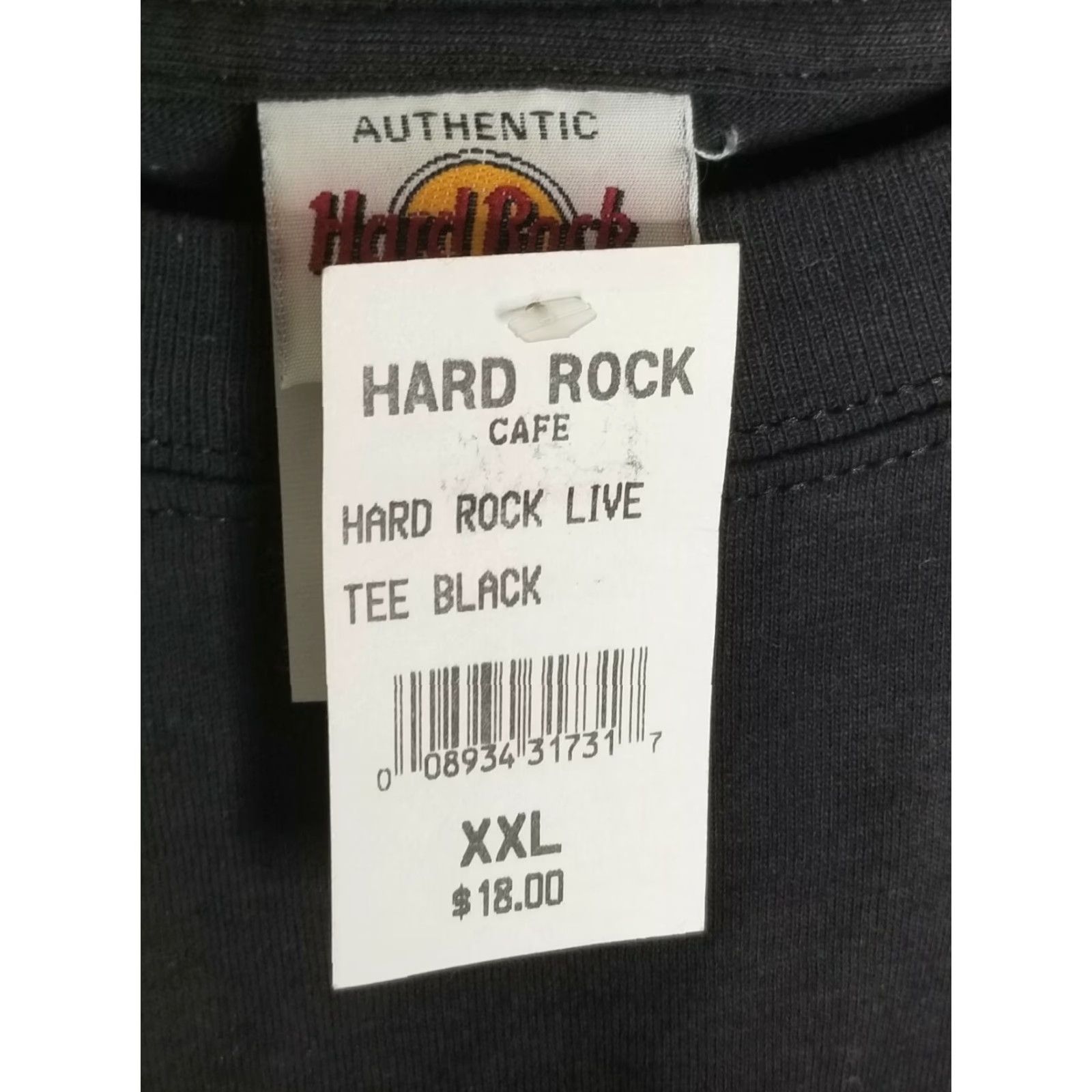 Hard Rock Cafe VINTAGE Hard Rock Cafe T-Shirt Live Orlando Graphic Black 2XL Mens Crew Neck Short Sleeve Deadstock Size US XXL / EU 58 / 5 - 3 Thumbnail