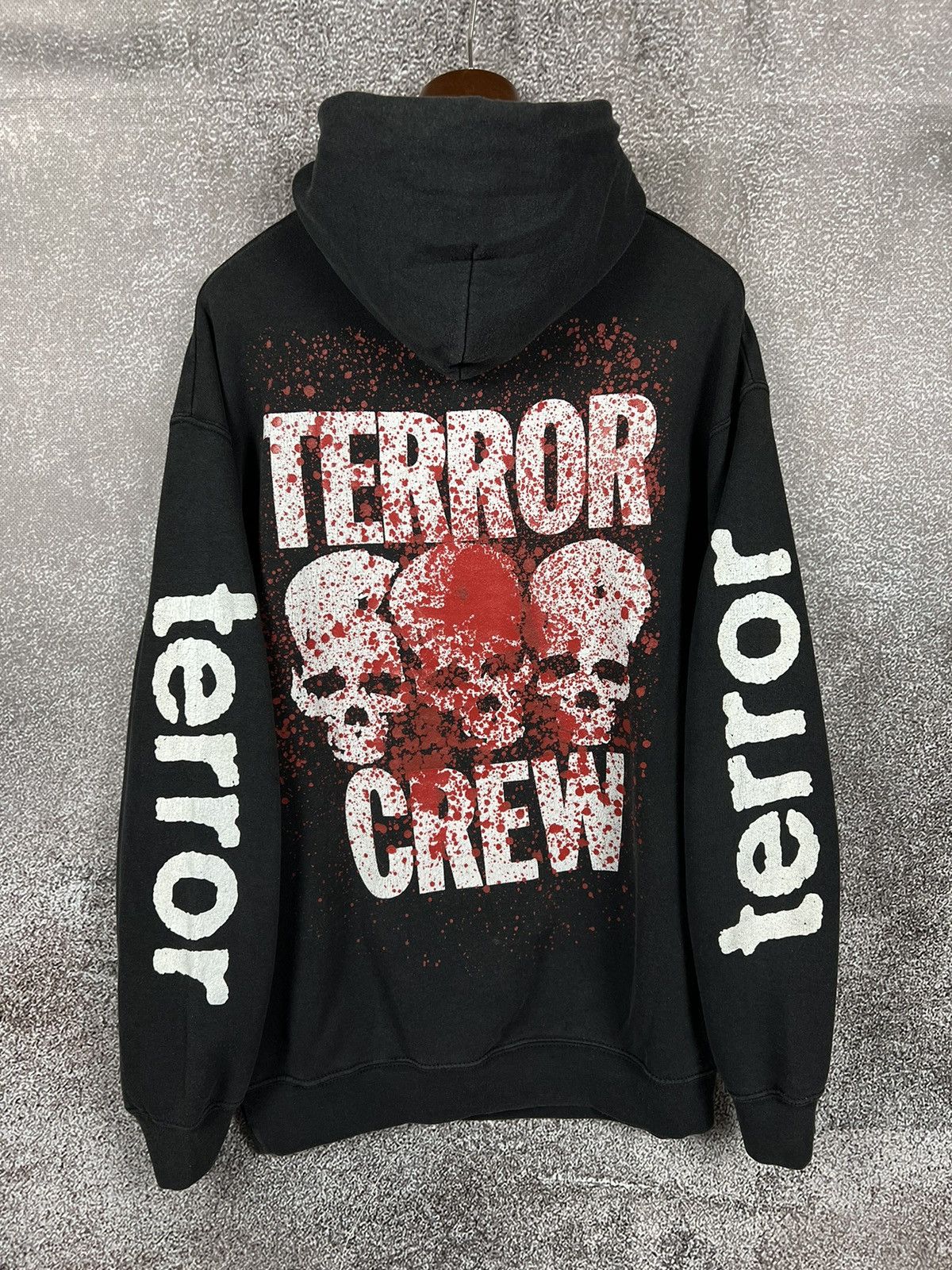 Terror Crew hoodie Worldwide Rare Skull Size Large vintage