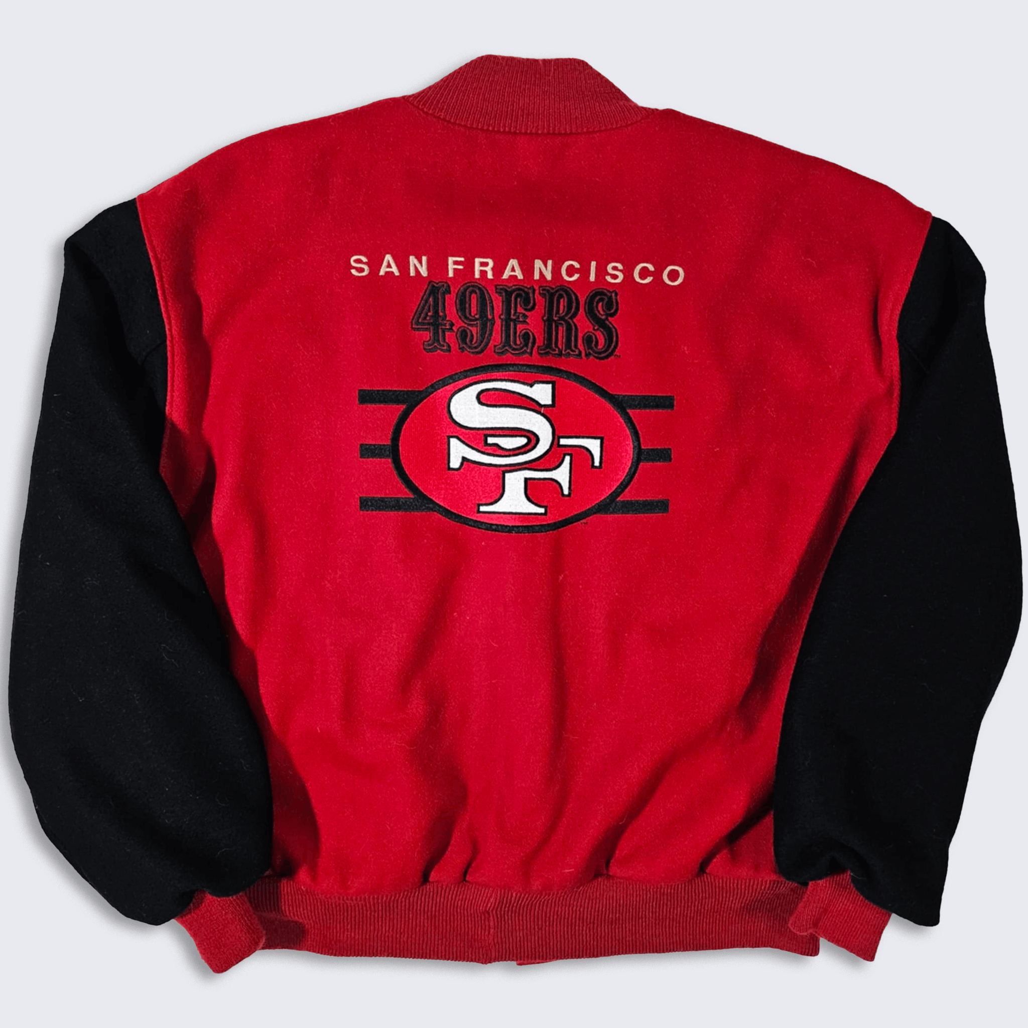 Delong × NFL × Vintage San Francisco 49ers Vintage 90s DeLong Varsity Jacket Size US XL / EU 56 / 4 - 1 Thumbnail