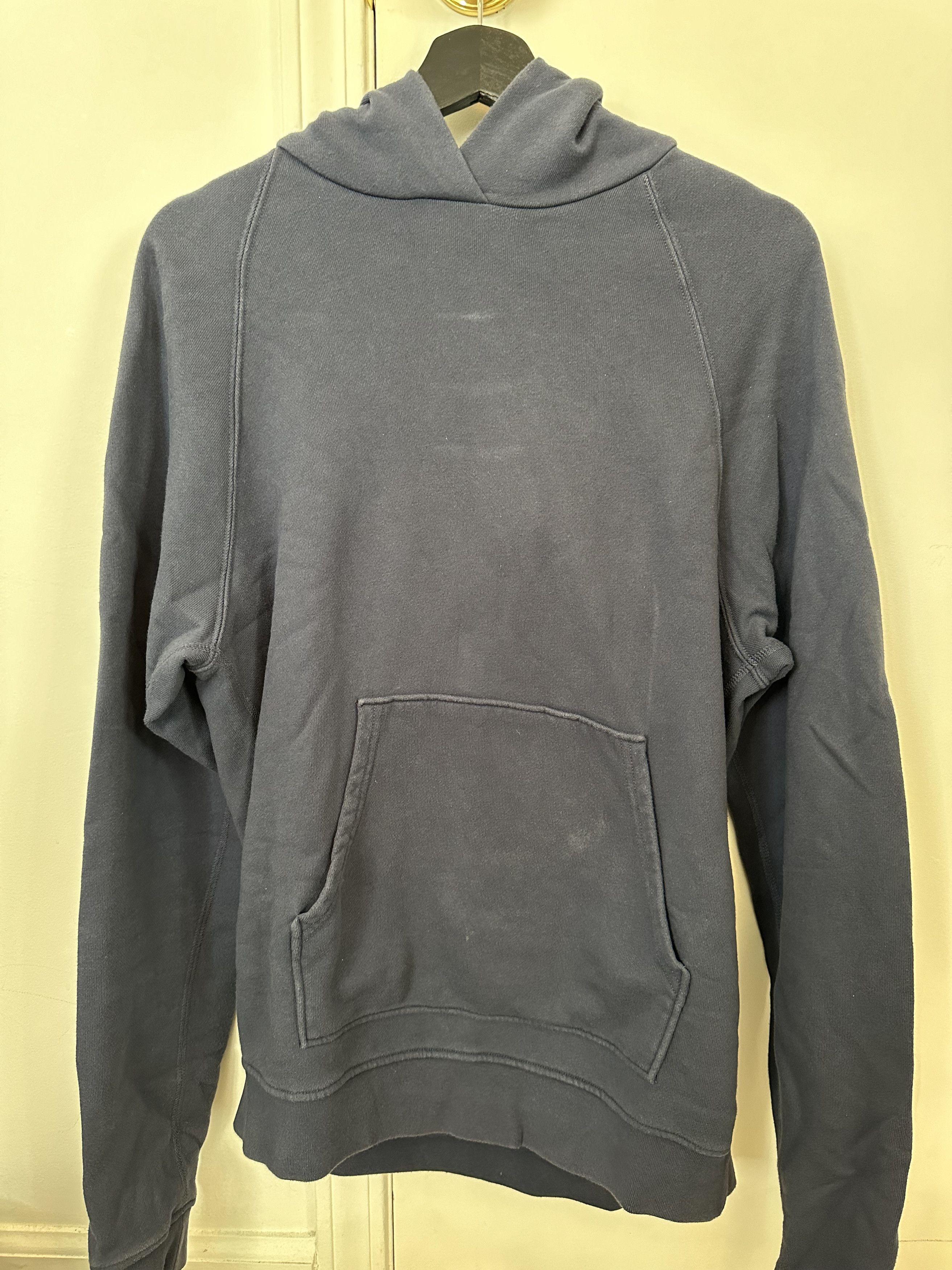 John Elliott Navy Raglan Pullover Hoodie Size US L / EU 52-54 / 3 - 1 Thumbnail
