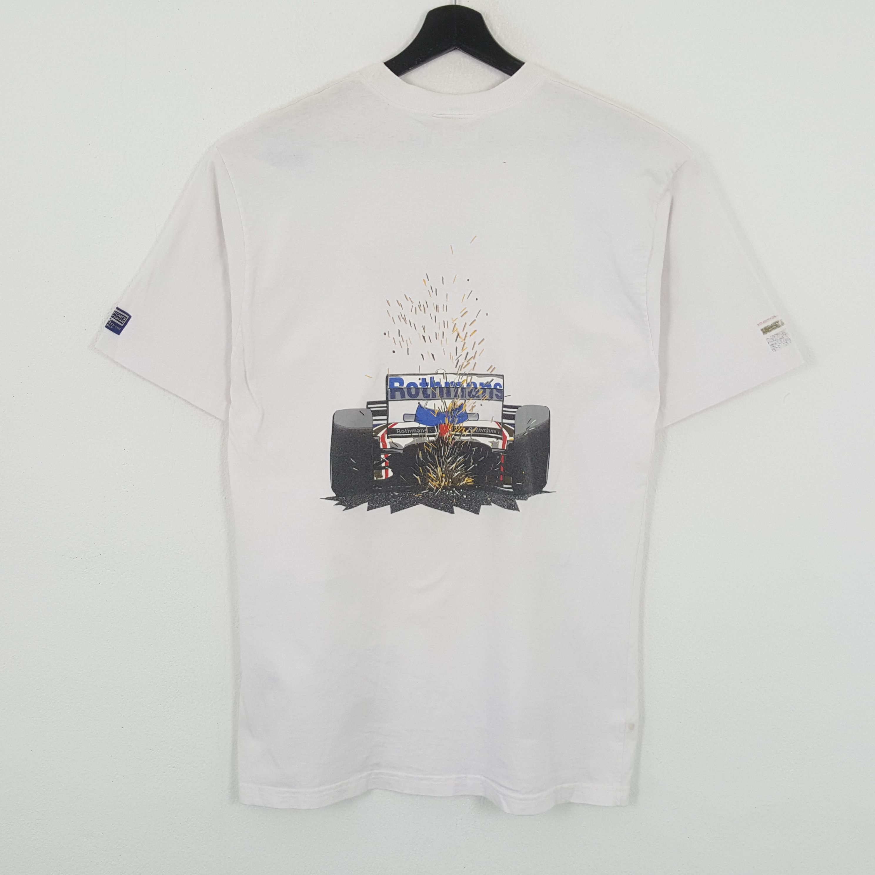 Vintage Formula 1 ROTHMANS WILLIAM RENAULT F1 Rare Tshirt Size US L / EU 52-54 / 3 - 3 Thumbnail