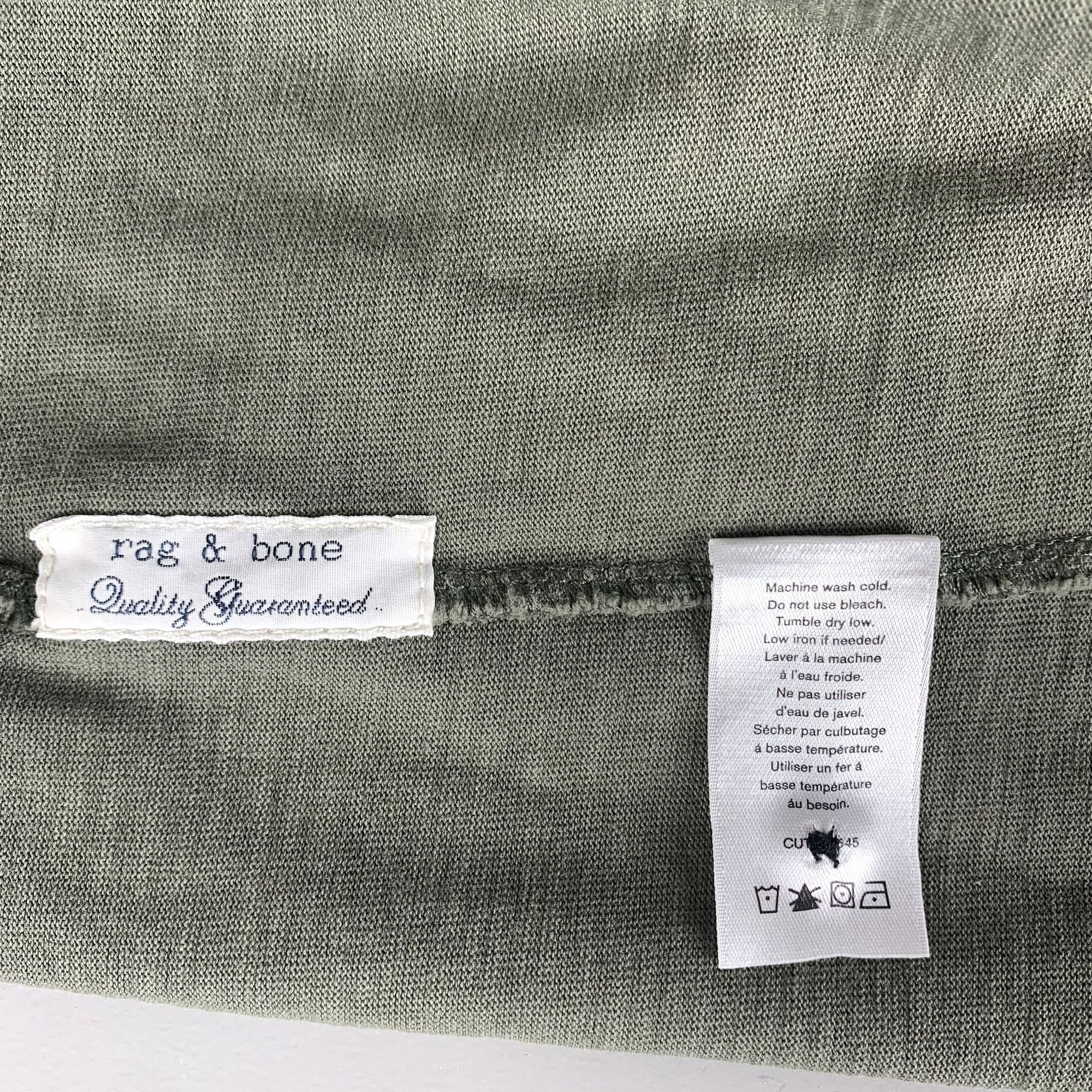 Rag & Bone Rag & Bone Size XXL Mens Sage Green Cotton Polo Shirt Peru Size US XXL / EU 58 / 5 - 8 Thumbnail