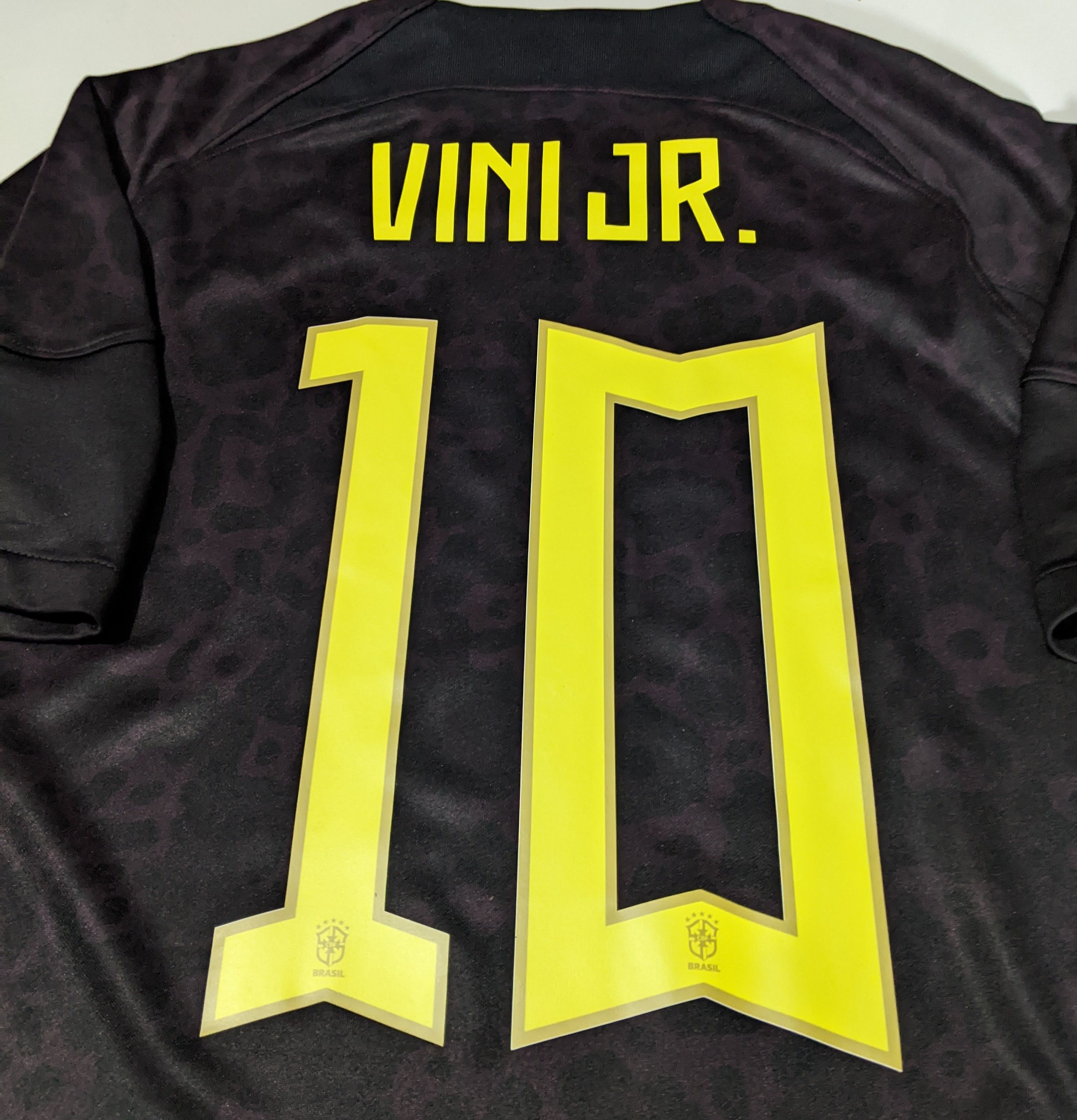 Nike Brazil Anti Racism 2023 Player Issue Jersey Vini Jr 10 Size US M / EU 48-50 / 2 - 3 Thumbnail
