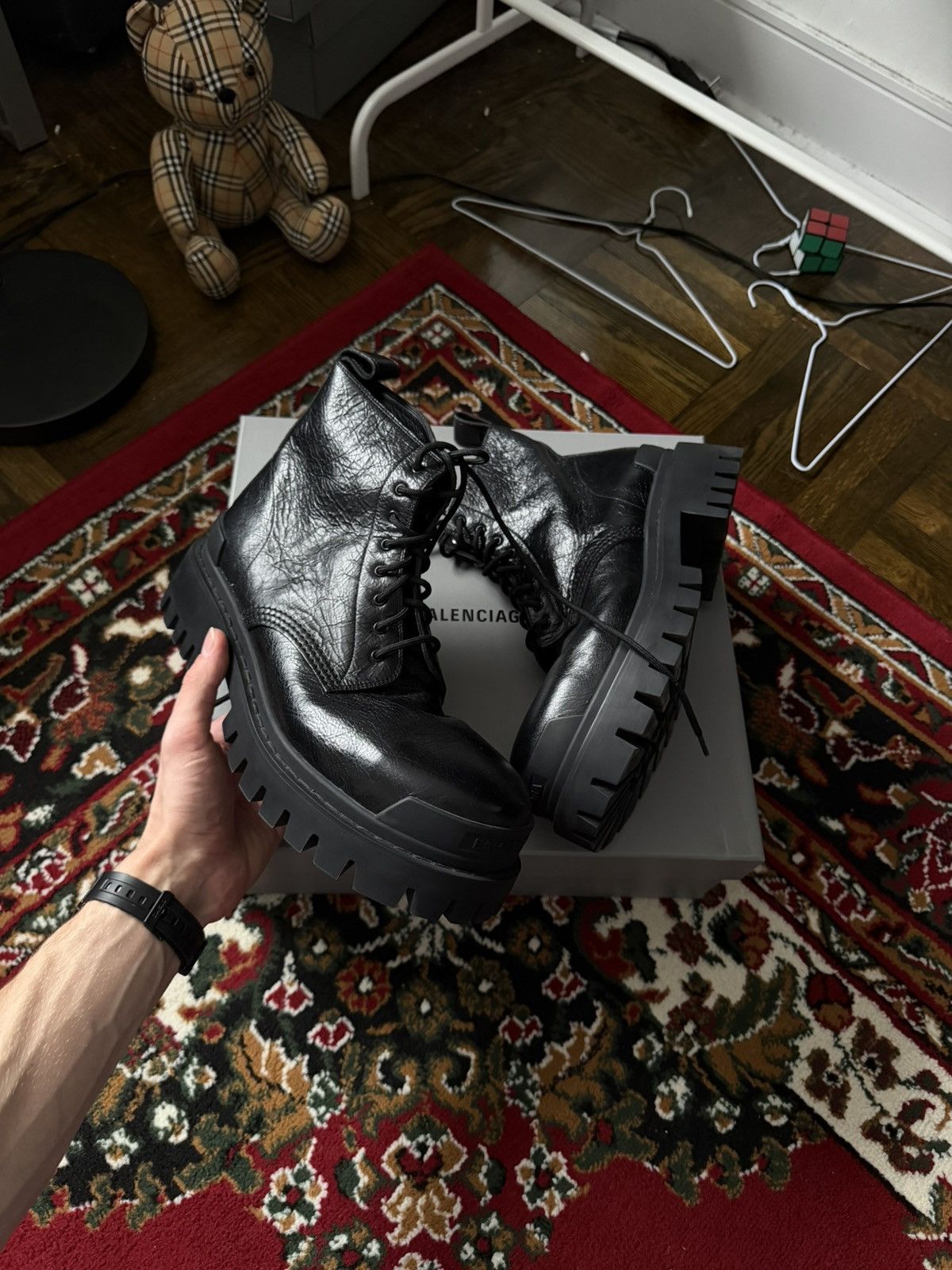 Balenciaga Balenciaga Strike Boots Leather Black Size 43 Size US 9.5 / EU 42-43 - 1 Thumbnail