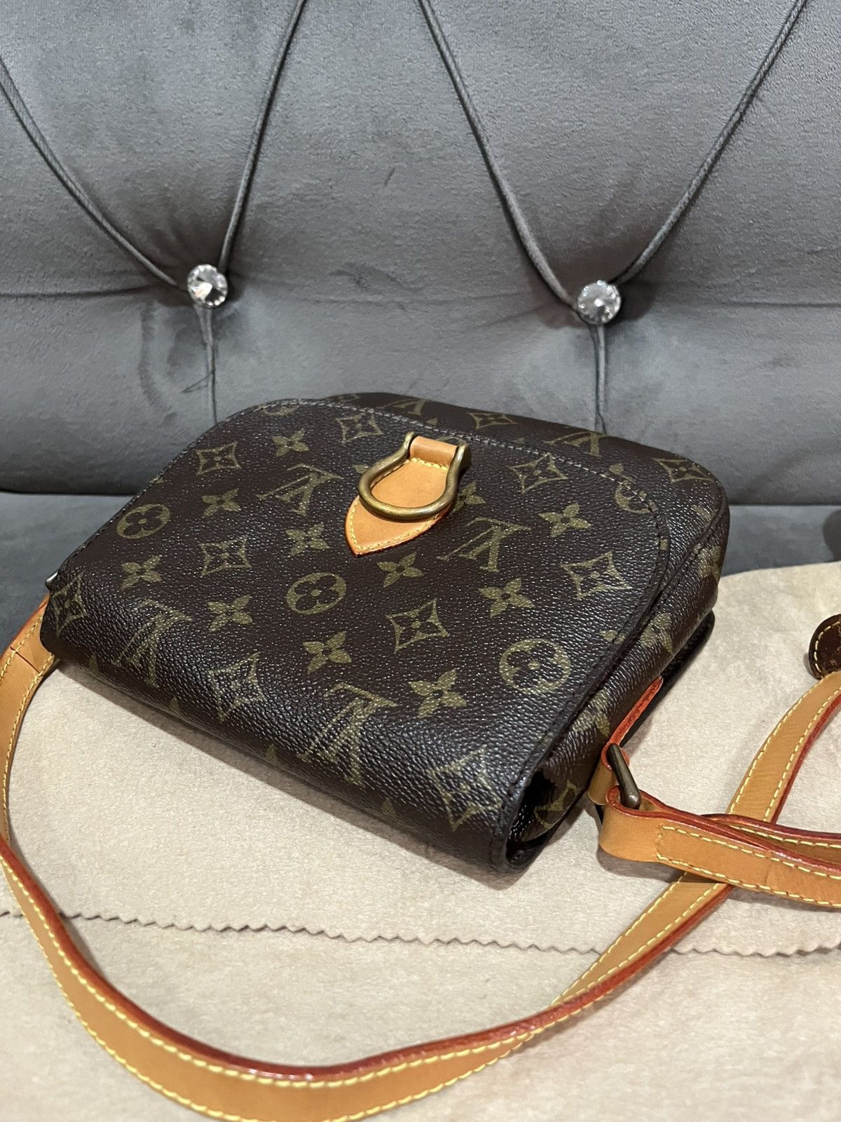 Louis Vuitton Authentic Louis Vuitton Saint Cloud Brown Shoulder Bag Size ONE SIZE - 9 Thumbnail
