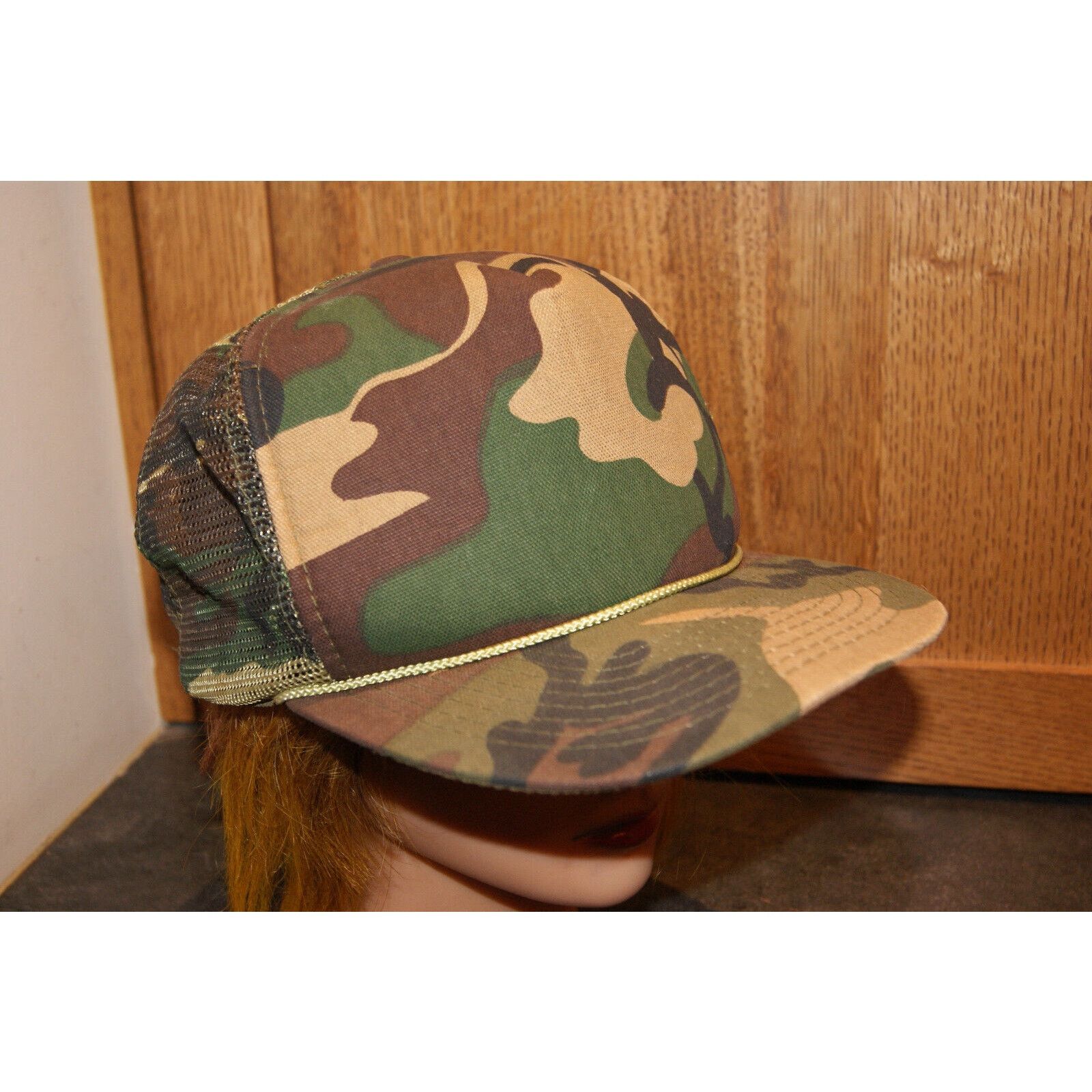 Other VTG Snapback Camo Cap Hat Woodland Camouflage Trucker Mesh Size ONE SIZE - 1 Thumbnail