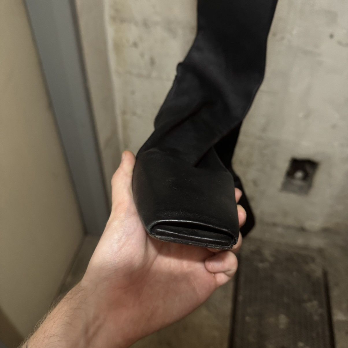 Rick Owens Rick owens lamb leather wedge boots socks long black Size US 7 / IT 37 - 5 Thumbnail