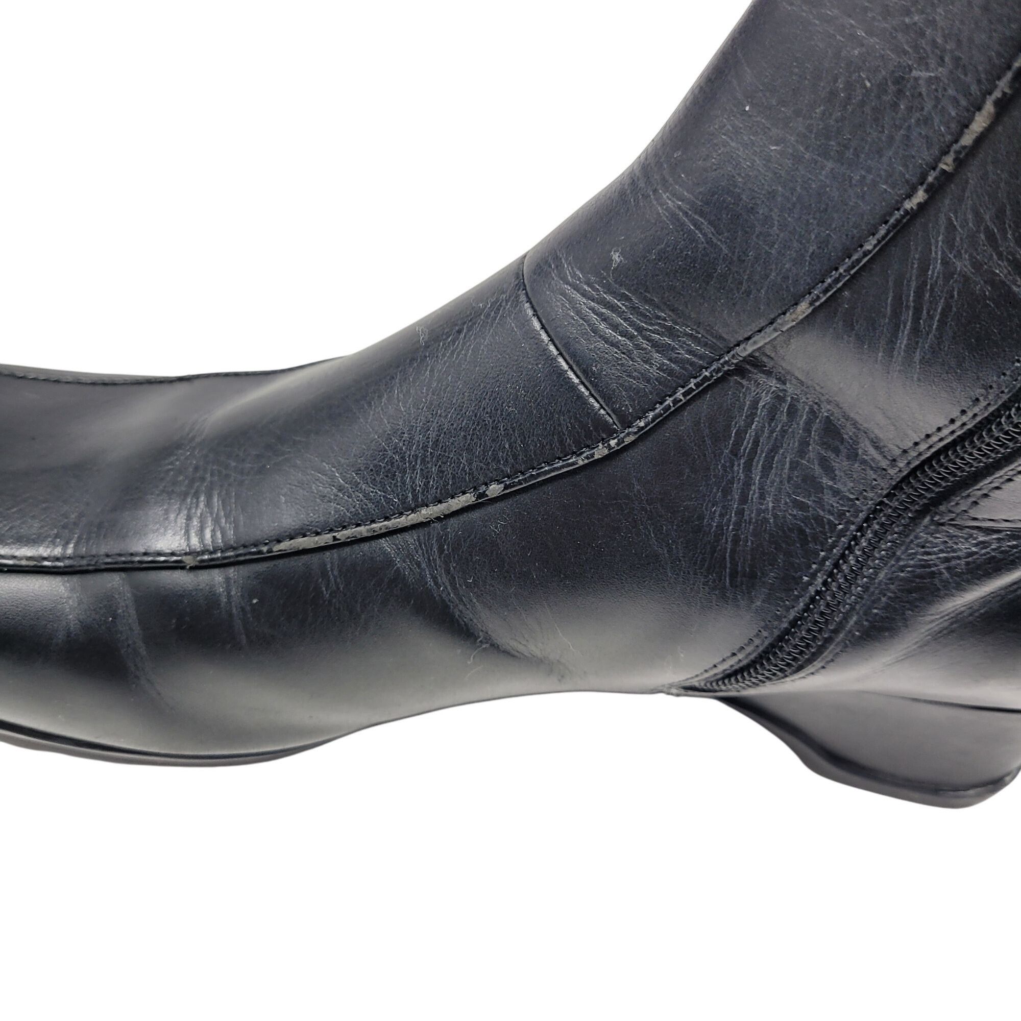 Designer Kenneth Cole Reaction Sz 9.5 Black Leather Jonely Lonely Boo Size US 9.5 / IT 39.5 - 5 Thumbnail