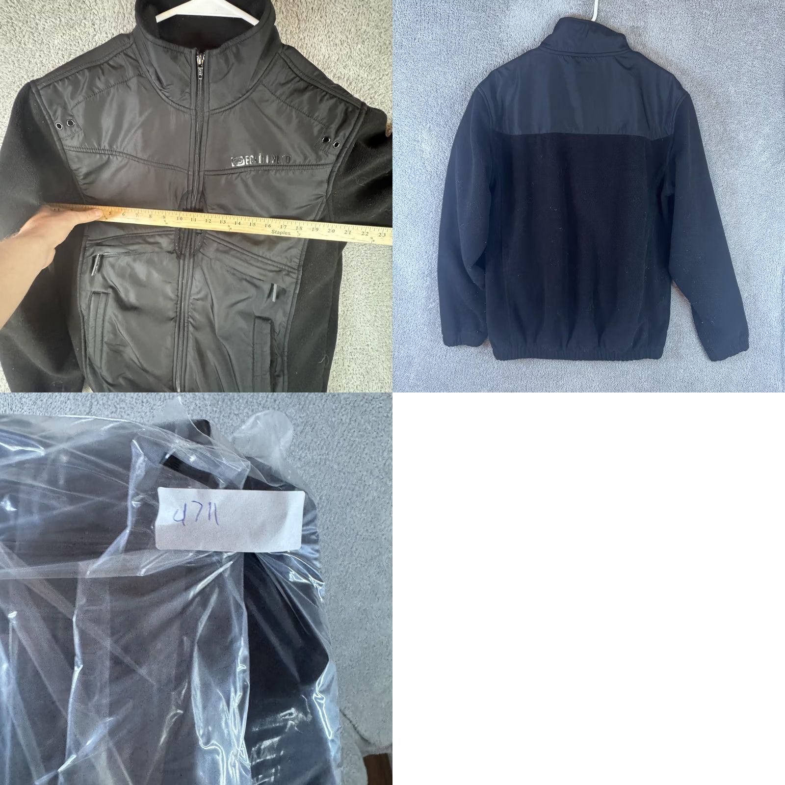 Ecko Unltd. Ecko Unltd. Jacket Mens M Black Softshell Lined Full Zip Outdoor Windbreaker Size US M / EU 48-50 / 2 - 9 Thumbnail
