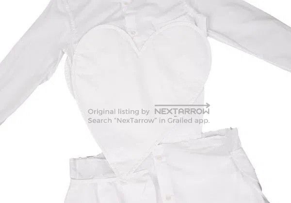 Comme des Garcons Comme des Garcons White vintage design shirt Size S / US 4 / IT 40 - 6 Thumbnail
