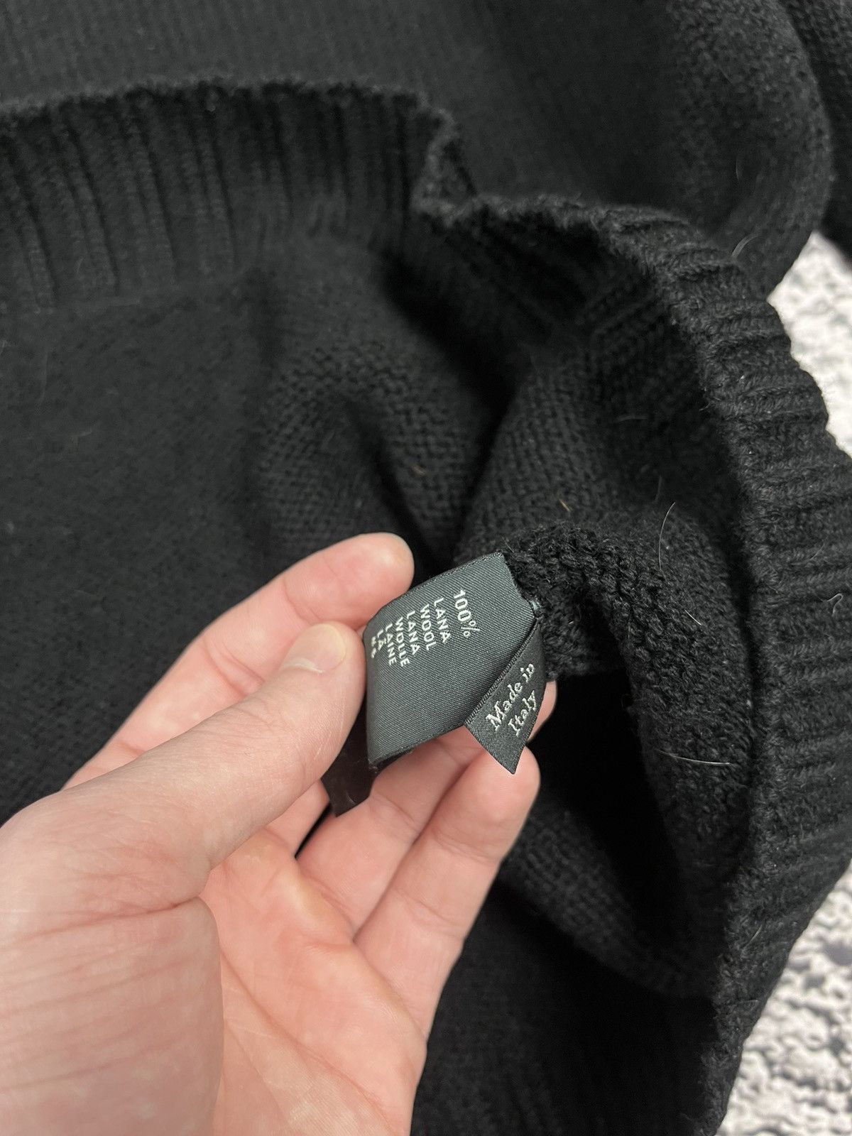 Z Zegna Z Zegna Italy 100% Wool Mock Neck Button Sweater Black L Size US L / EU 52-54 / 3 - 7 Thumbnail