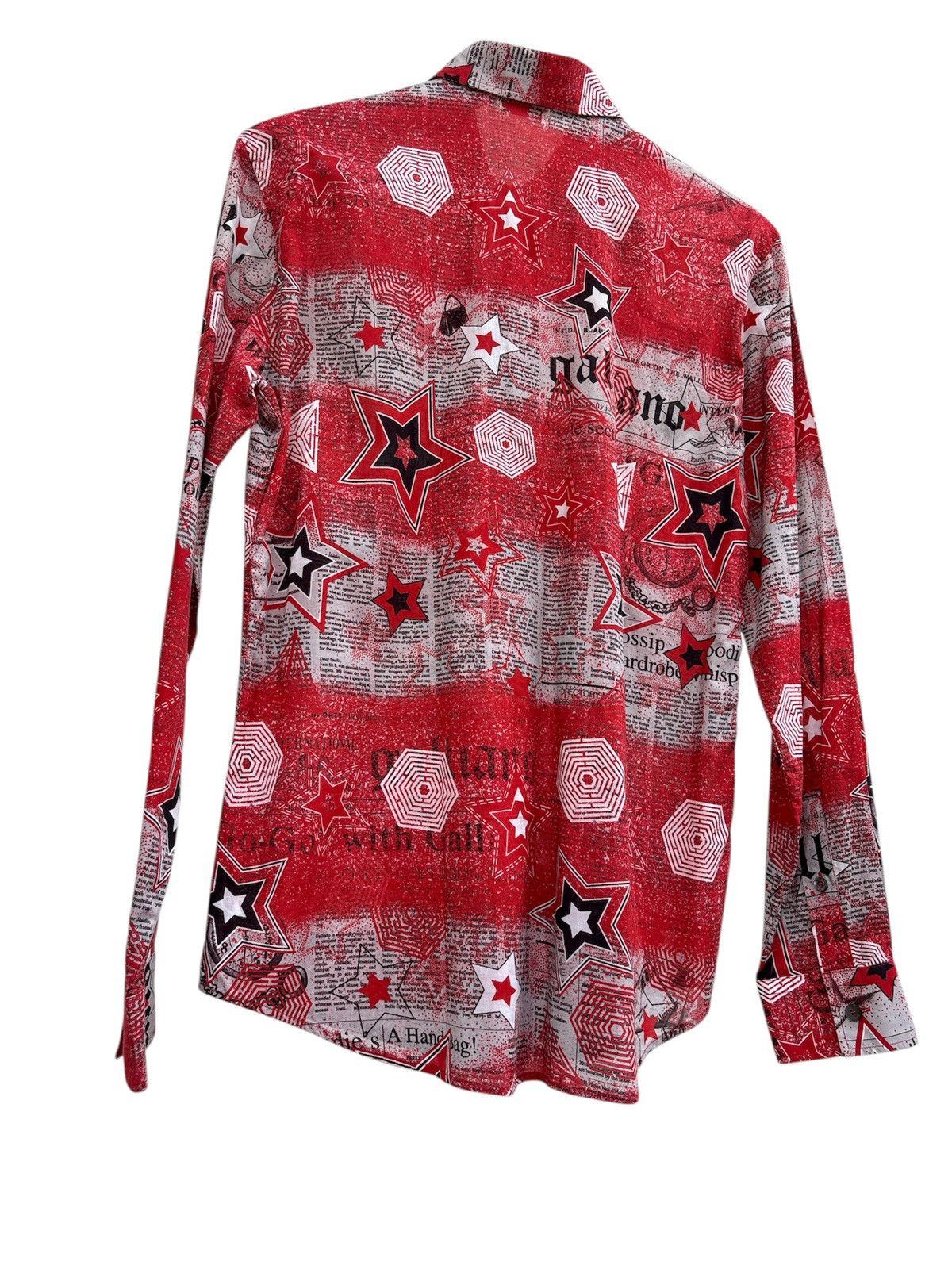 John Galliano Gazette Star Print Shirt Size US S / EU 44-46 / 1 - 2 Thumbnail