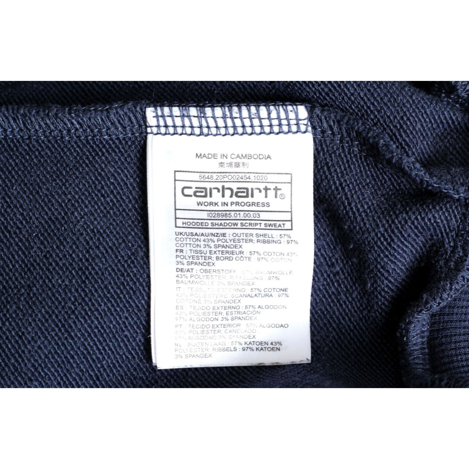 Carhartt Wip Carhartt WIP Hooded Shadow Script Sweat Hoodie Sweatshirt Men XS Blue Hoodie XS Men Clothing Pullover 90s Designer Modern Size US XS / EU 42 / 0 - 5 Thumbnail