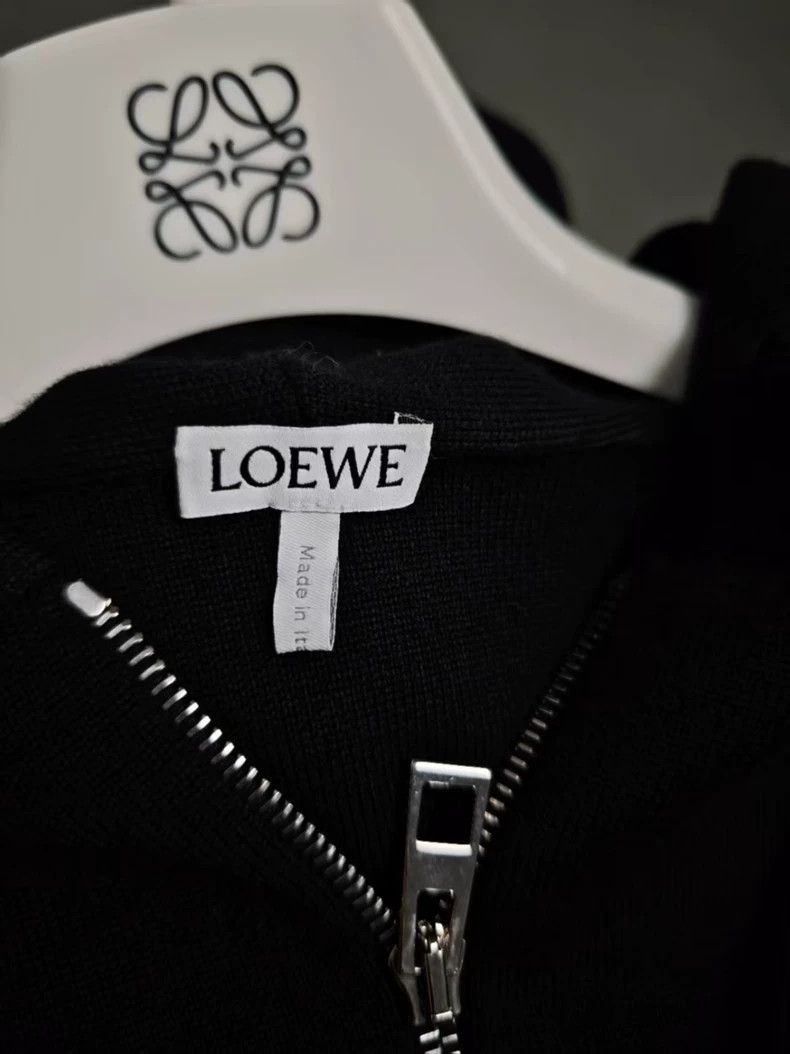 Loewe LOEWE Black zipper hooded coat Size S / US 4 / IT 40 - 4 Thumbnail