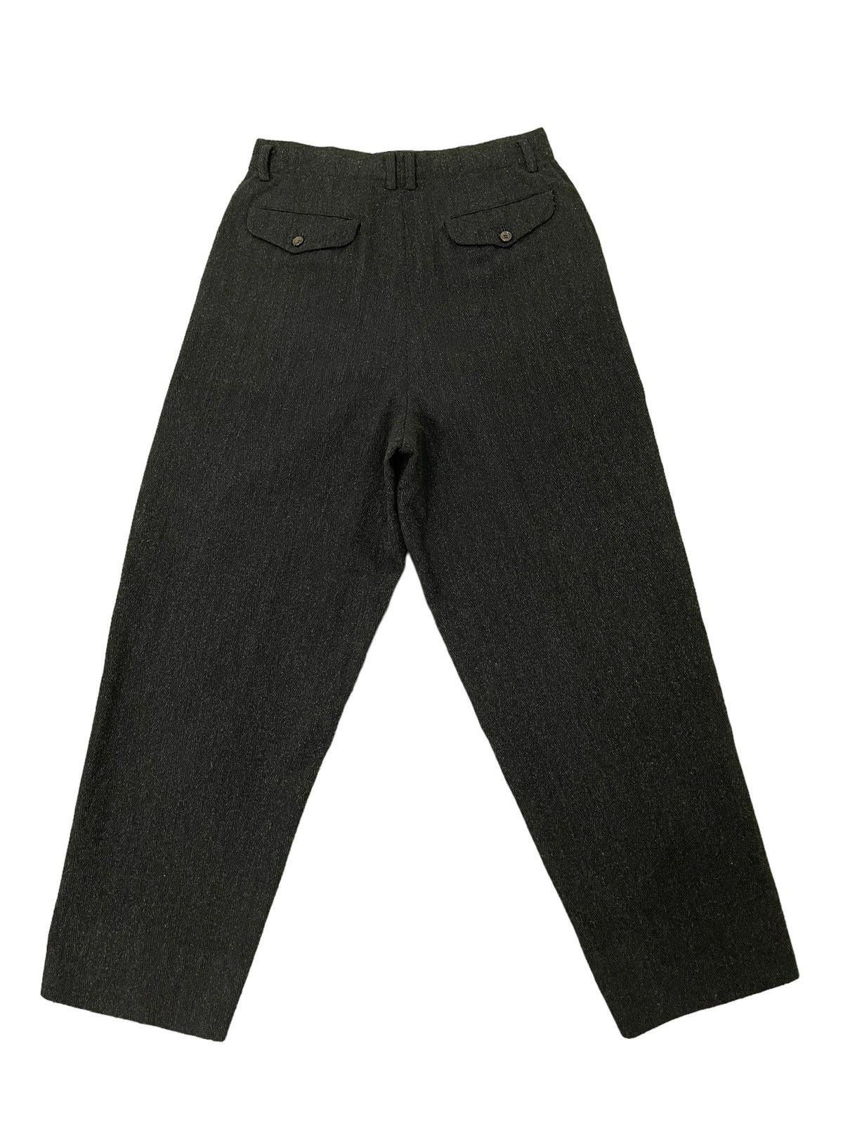 Comme des Garcons Vtg 90s CDGH Herringbones Wide Wool Trouser Tapered 6🟦5 Size US 29 - 12 Thumbnail