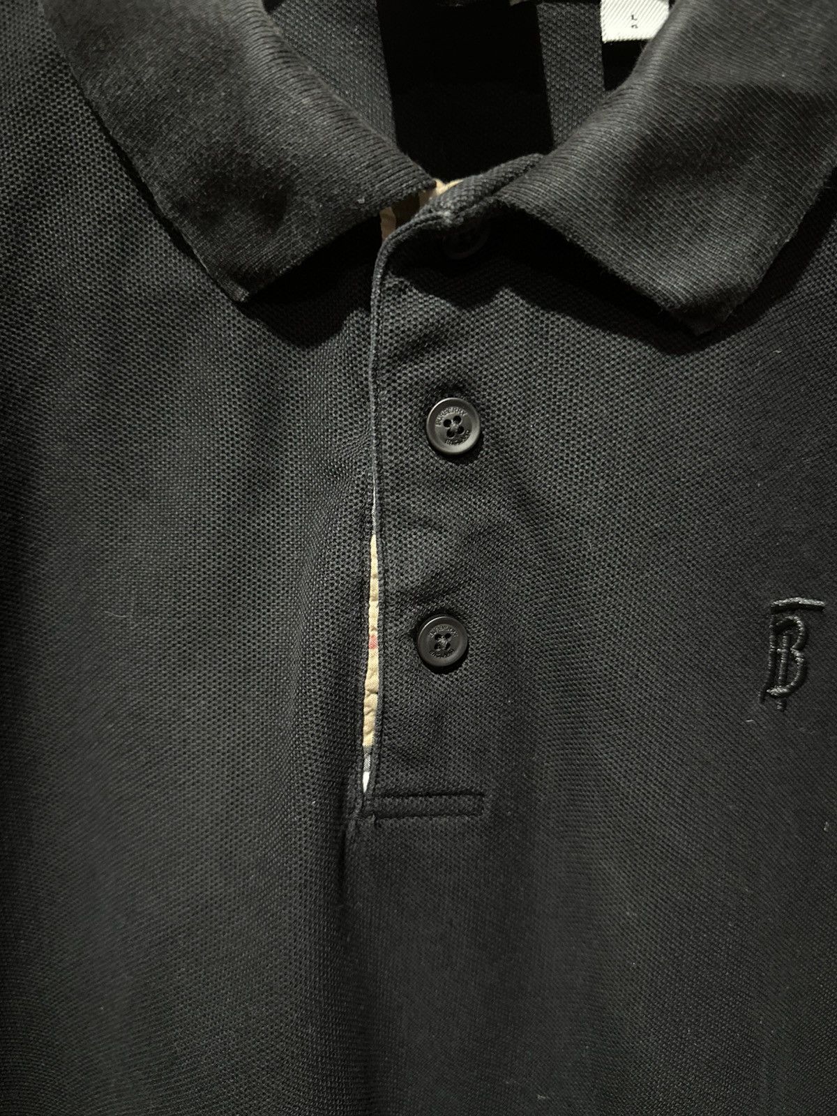Burberry × Vintage Burberry Eddie Core Polo L Black Size US L / EU 52-54 / 3 - 5 Thumbnail